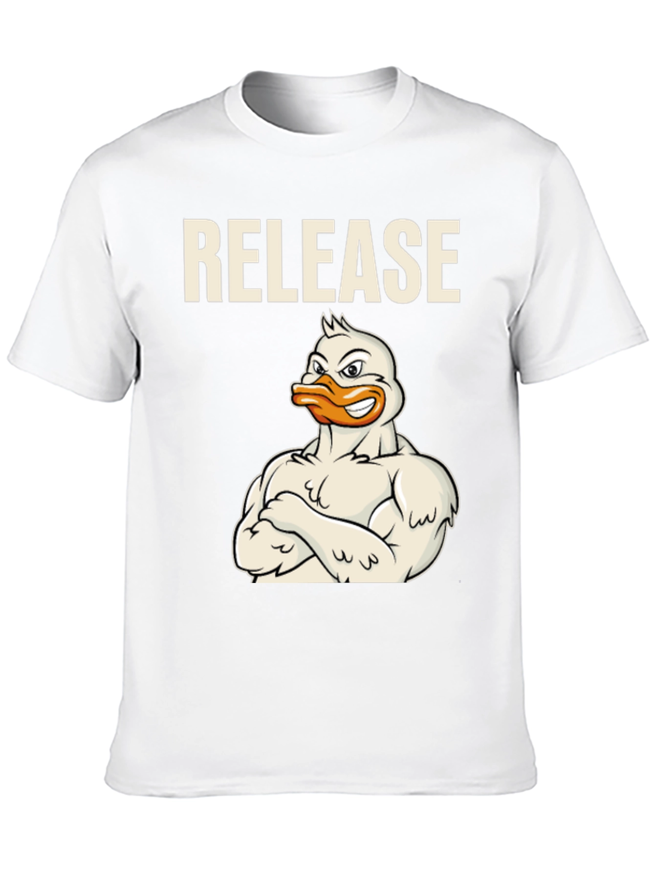 Black Release Duck T-Shirt - Funny Workout Tee view 10