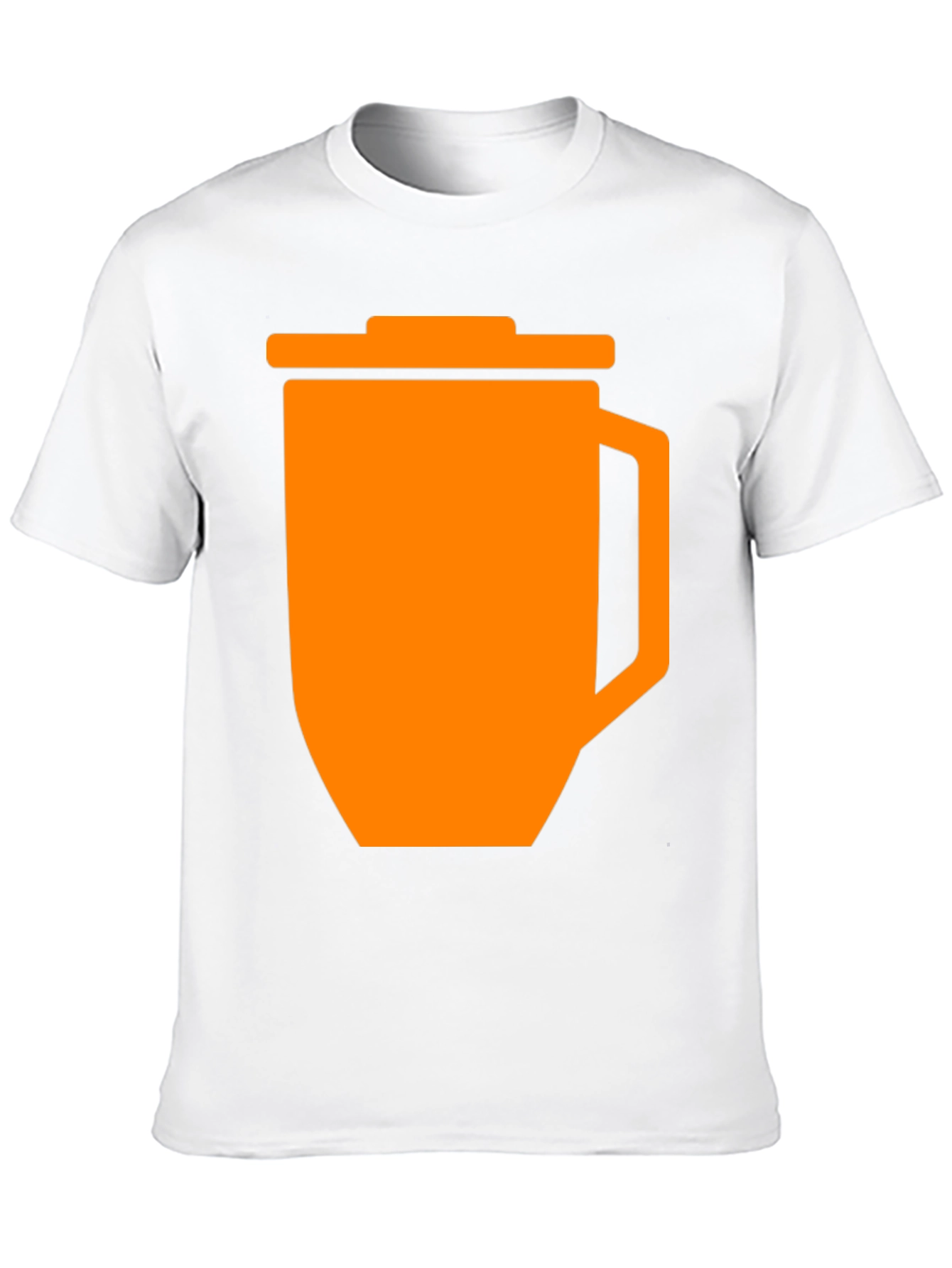 Black Funny Orange Trash Can Graphic T-Shirt - Black view 10