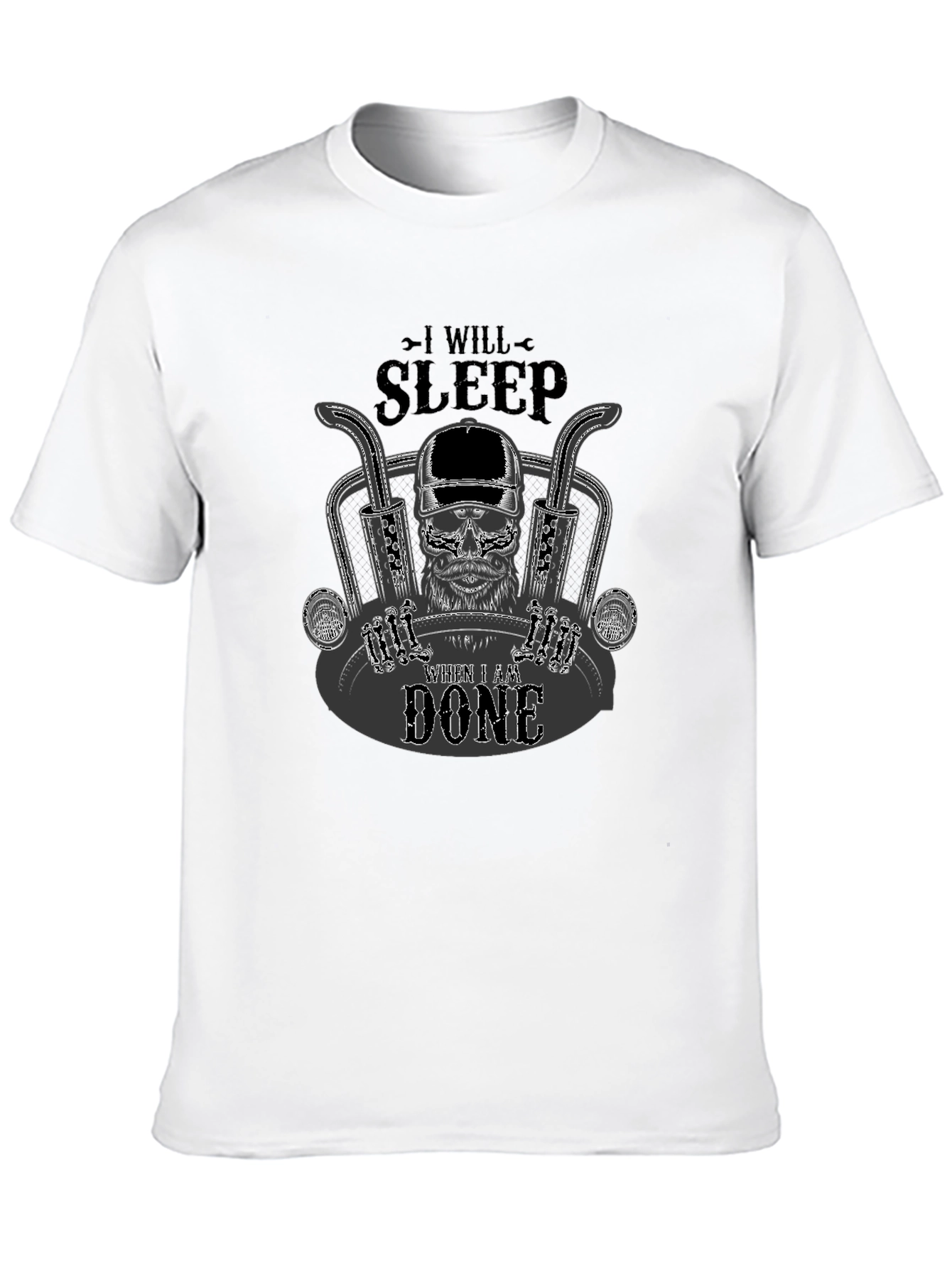 Black I Will Sleep When I Am Done T-Shirt view 10
