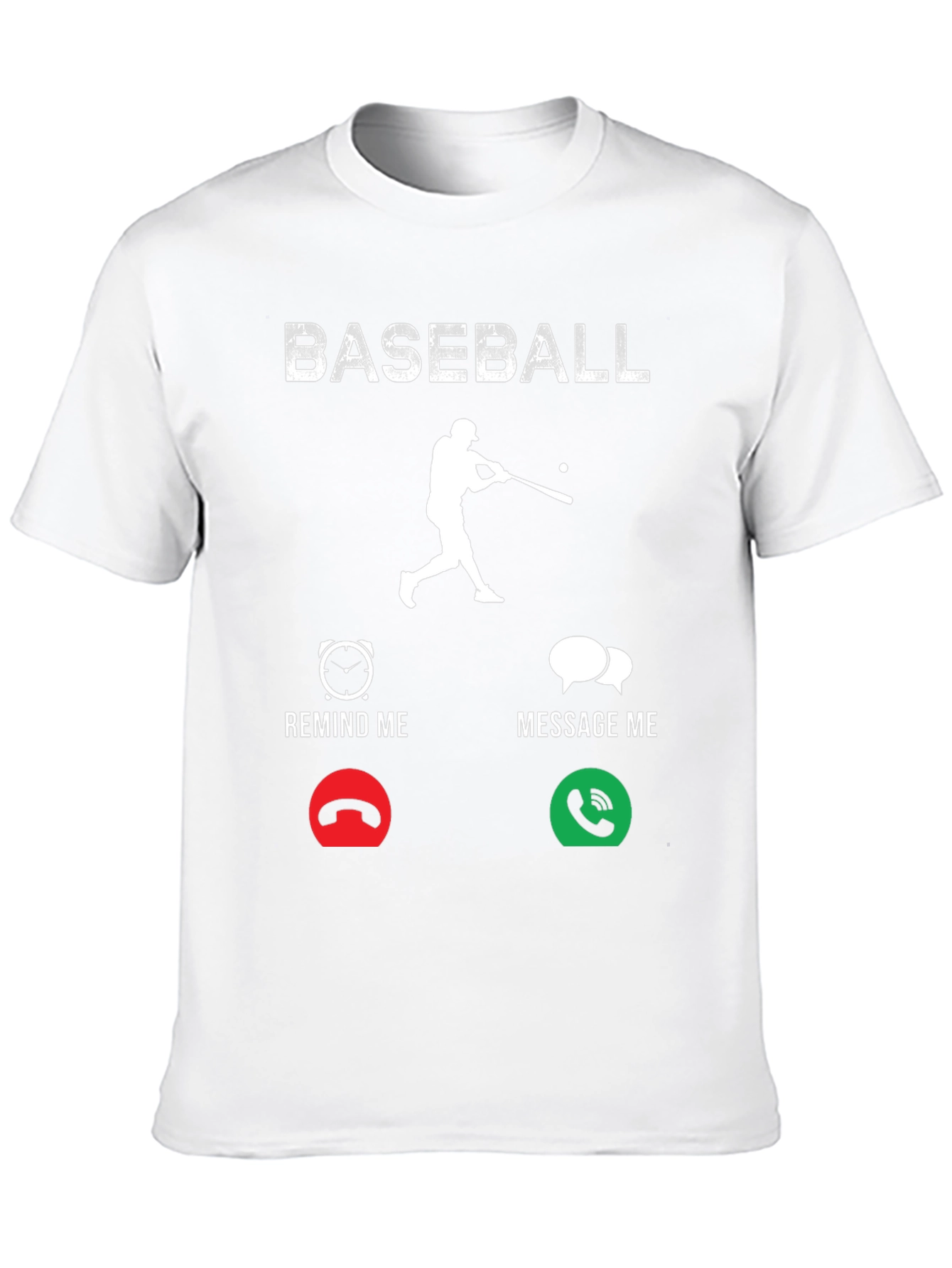 Black Baseball Remind/Message Graphic T-Shirt view 10