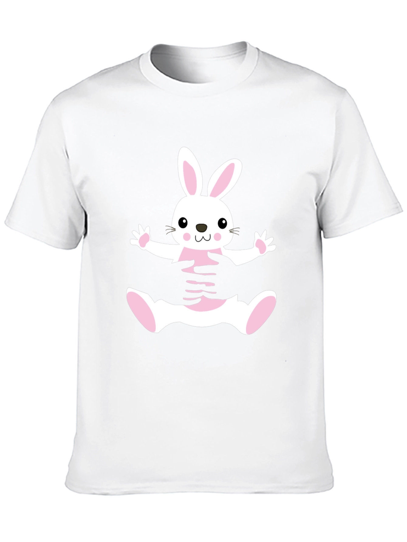 Black Bunny Hug Black T-Shirt view 10
