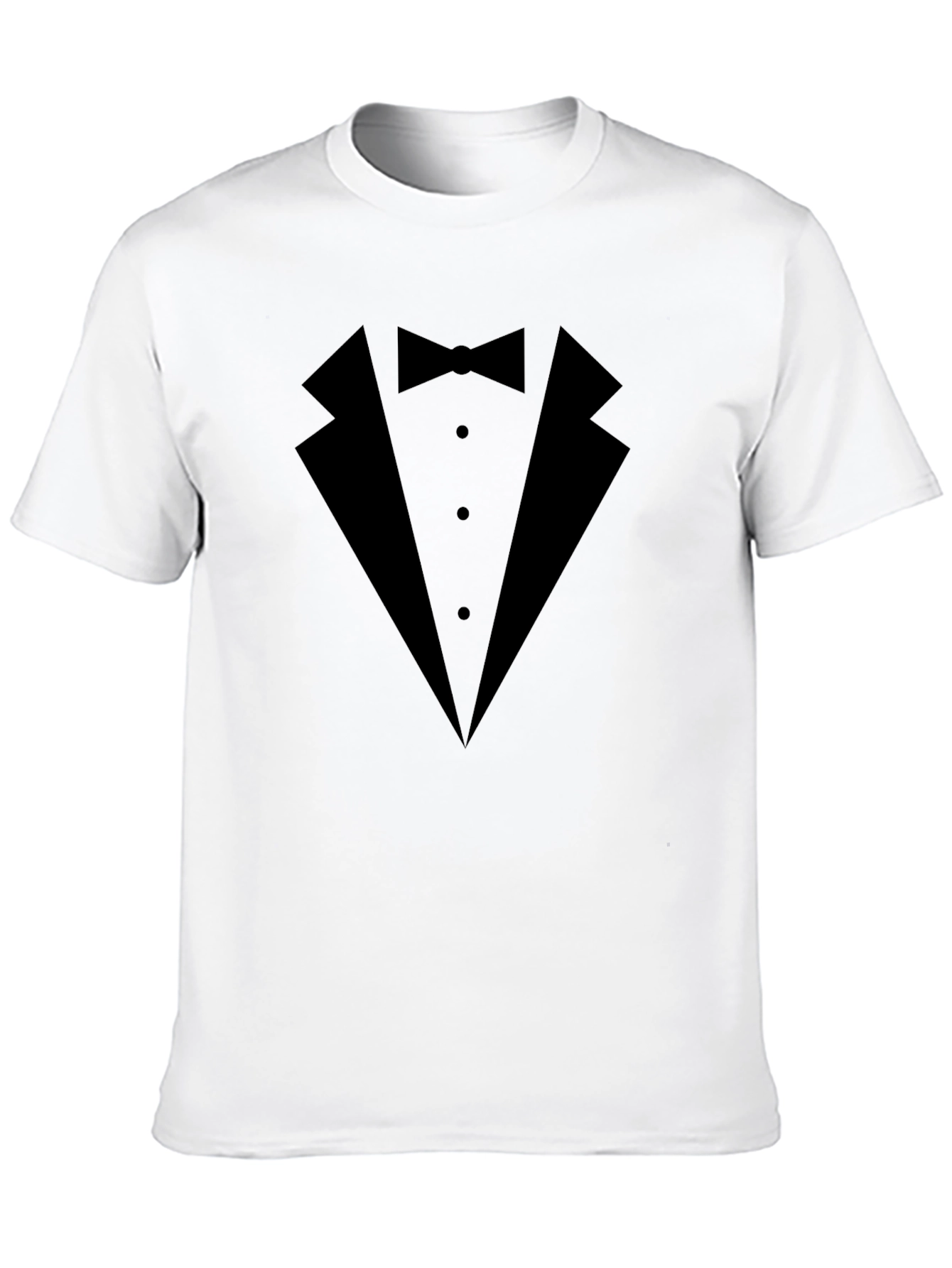 Black Tuxedo T-Shirt - Formal Fun, Black Tee view 10