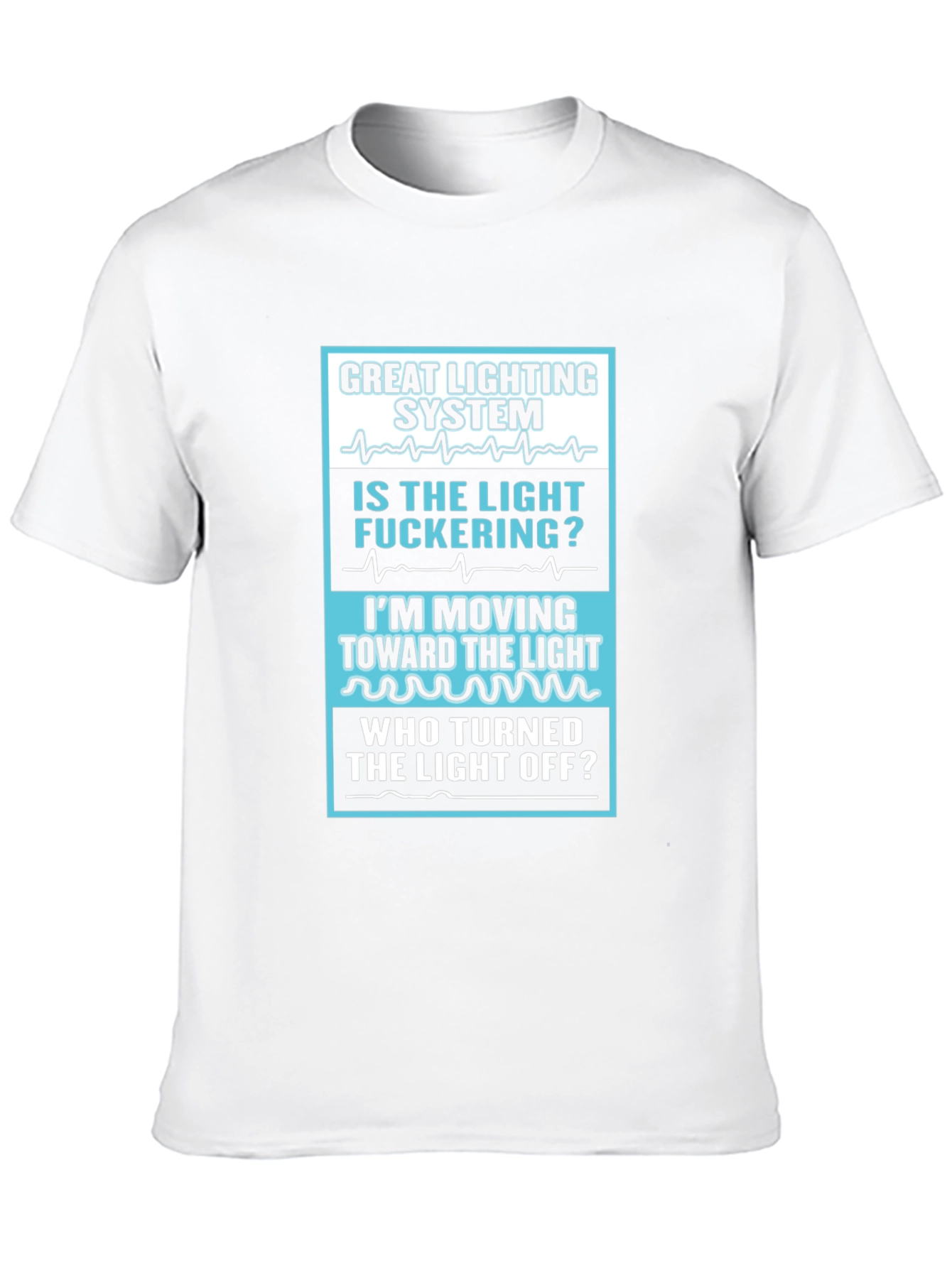 Black Great Lighting System T-Shirt view 10