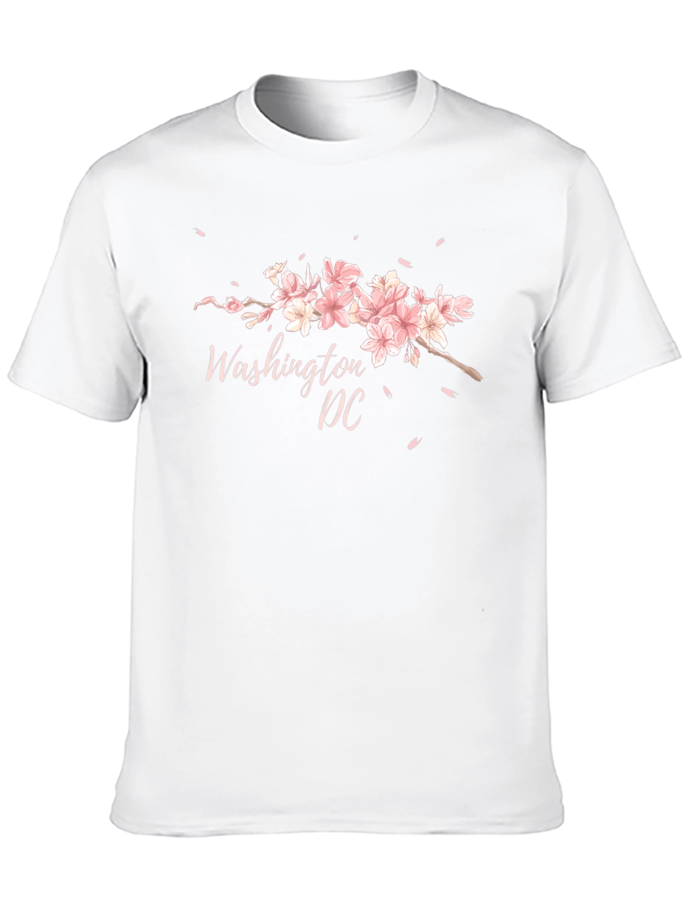 Black Washington DC Cherry Blossom Graphic T-Shirt view 10