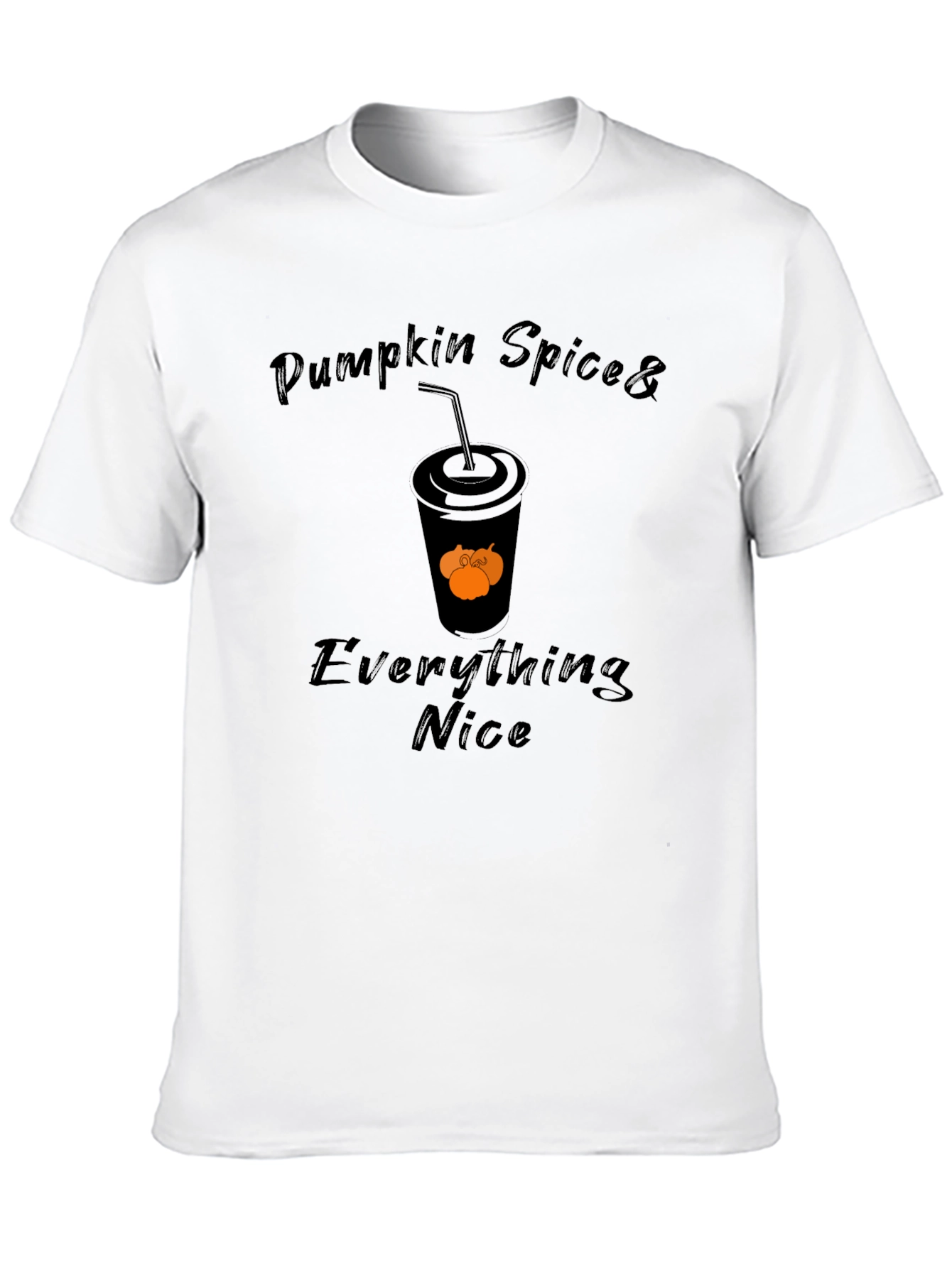 Black Pumpkin Spice & Everything Nice T-Shirt view 10
