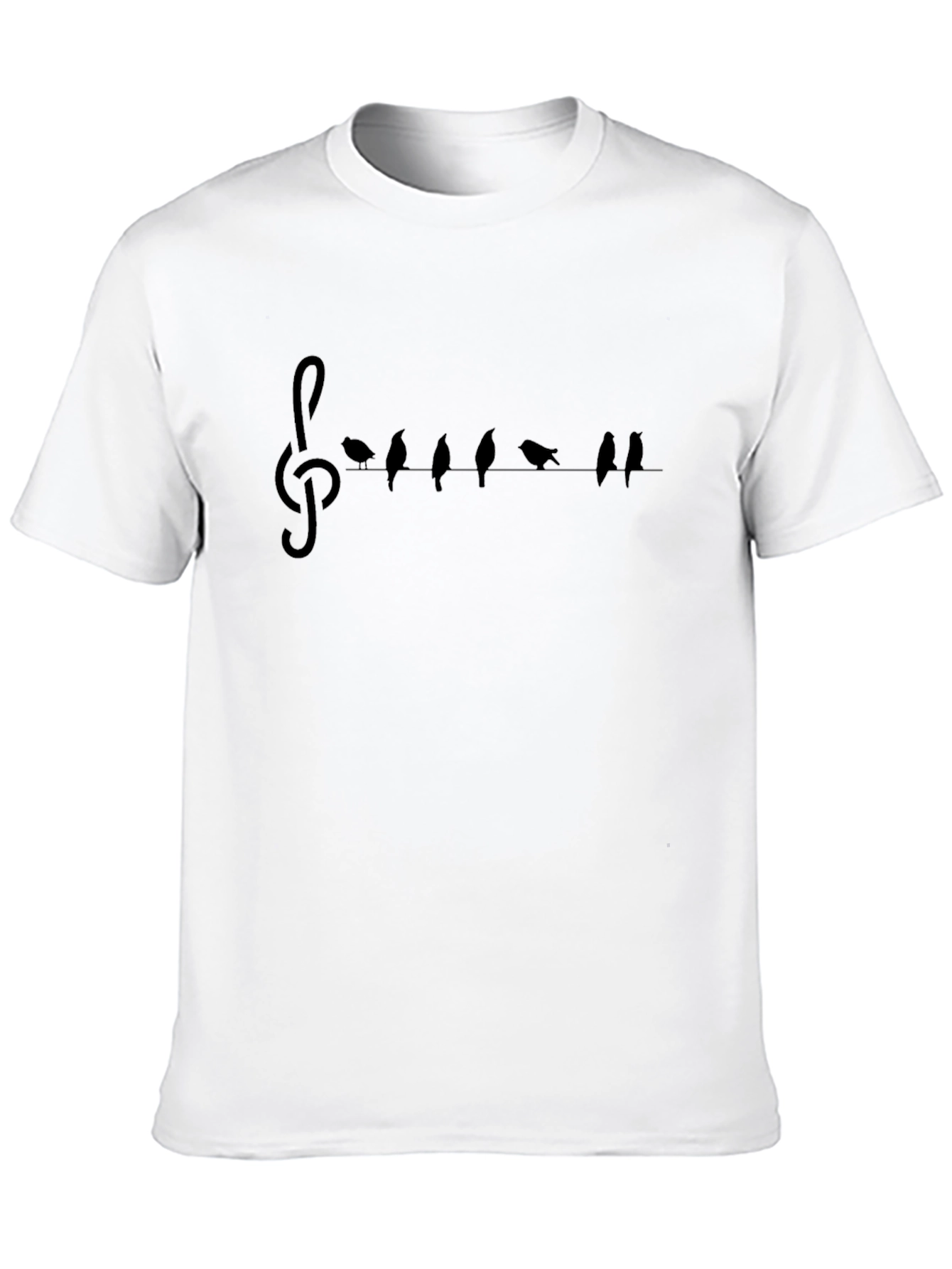 Black Musical Birds on a Wire T-Shirt view 10