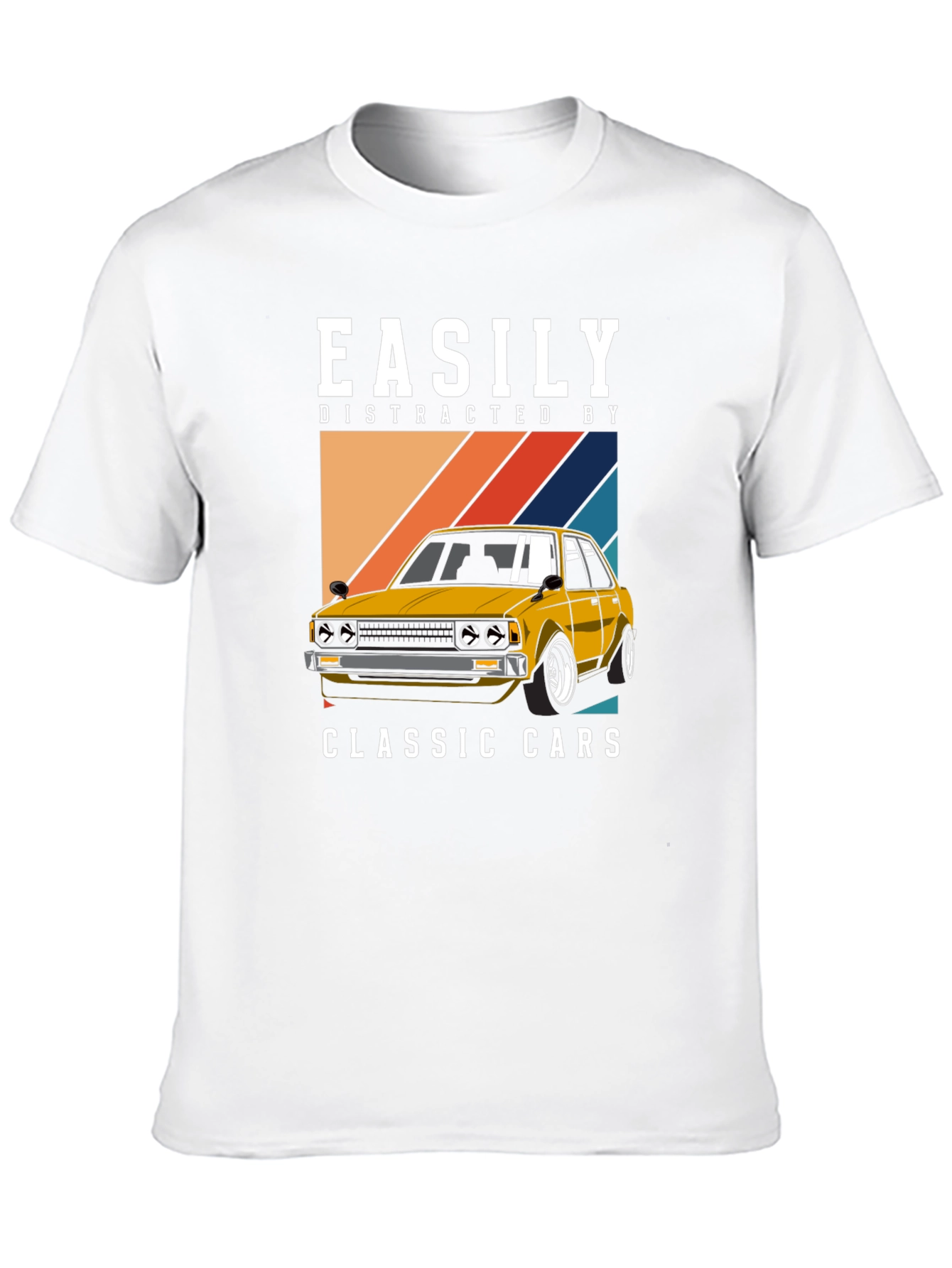 Easily Distracted Classic Cars Graphic Tee - 10