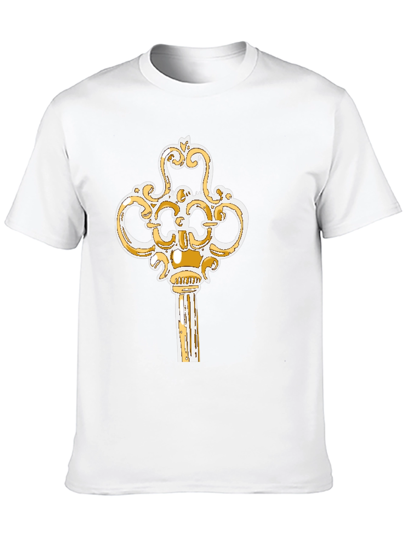 Black Vintage Key Graphic T-Shirt view 10