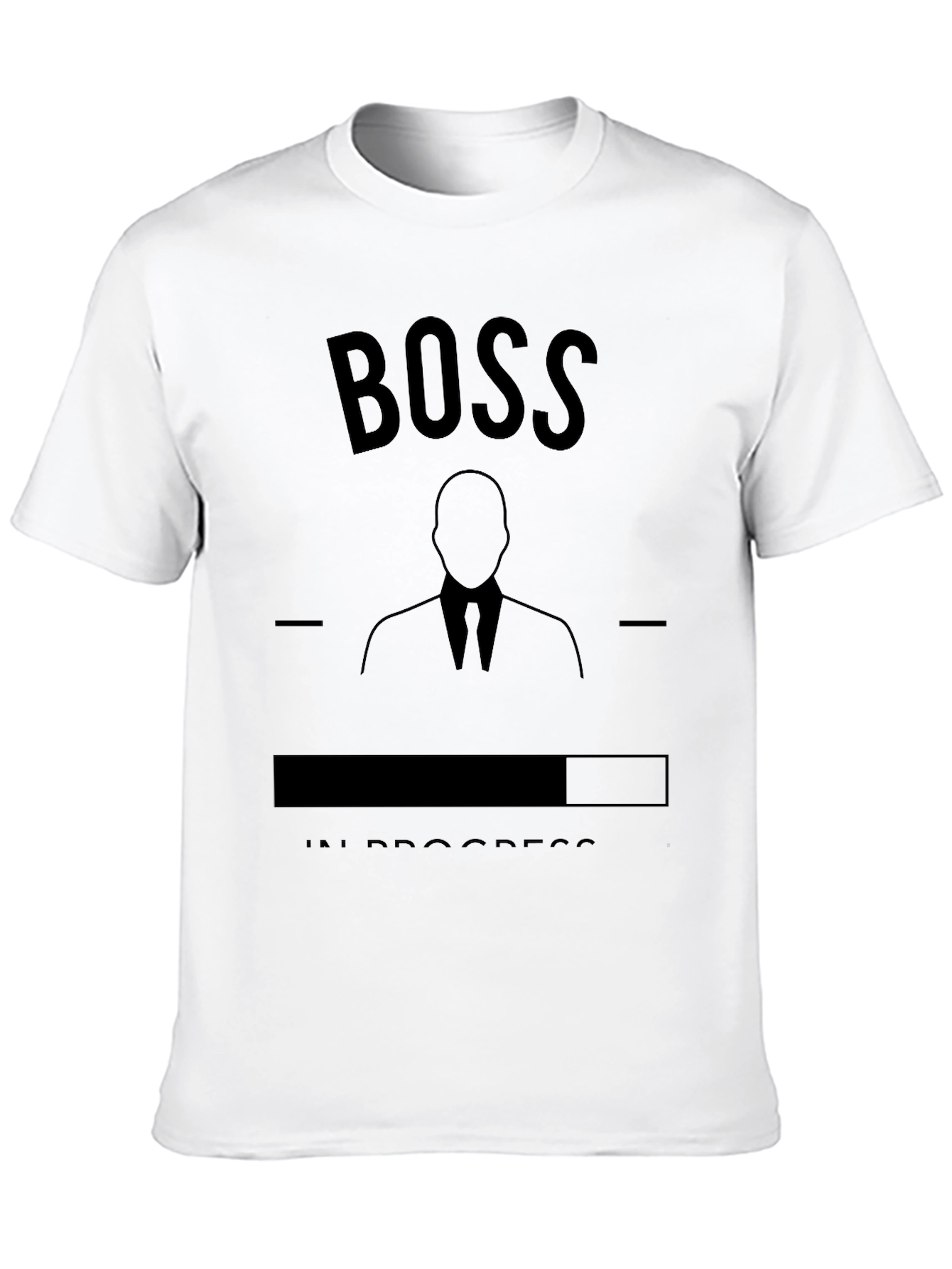 Black Boss In Progress Black T-Shirt view 10