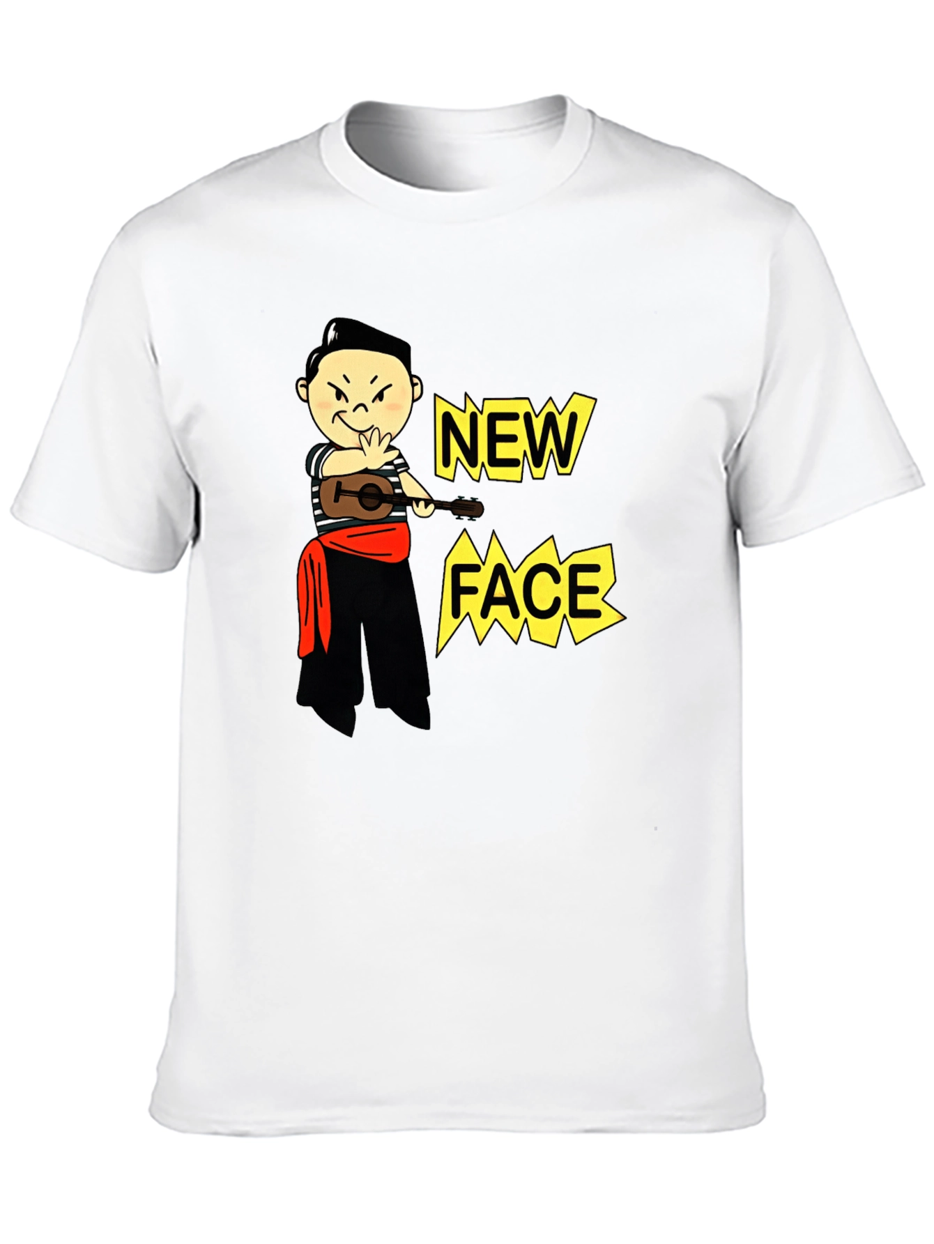Black New Face Graphic Tee - Unique Design view 10