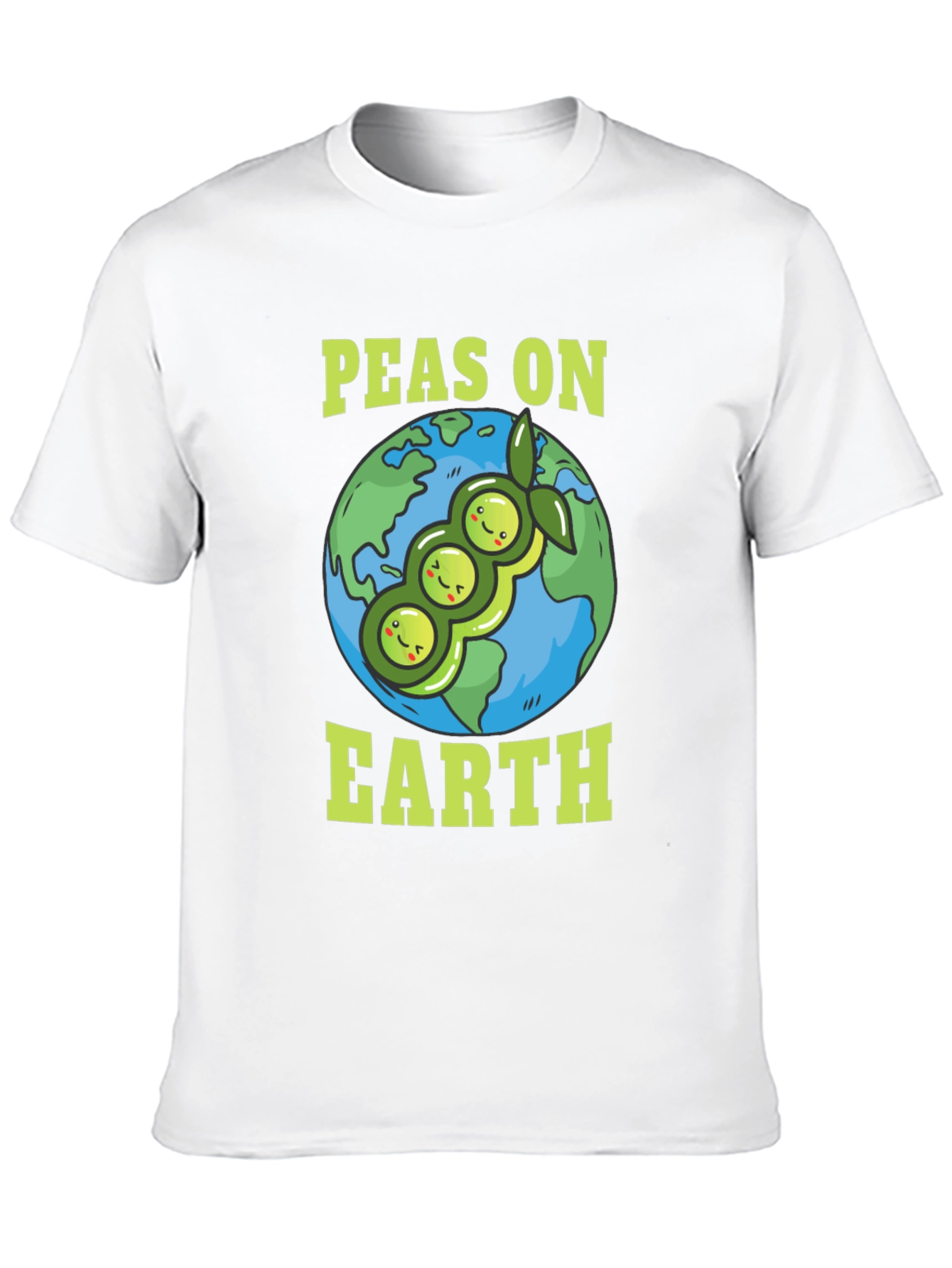 Black Peas on Earth T-Shirt - Vegan Planet Tee view 10