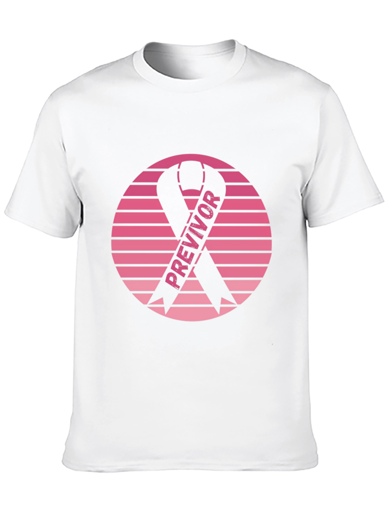 Black Previvor Ribbon Graphic Tee - Breast Cancer Awareness view 10