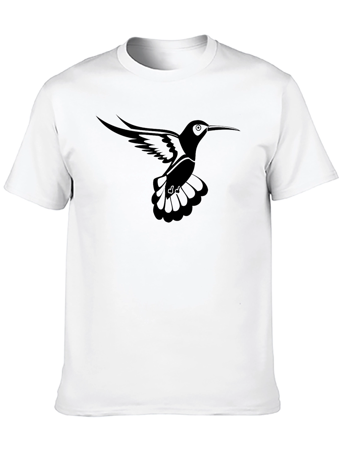 Black Hummingbird Graphic Tee - Men's Black T-Shirt view 10