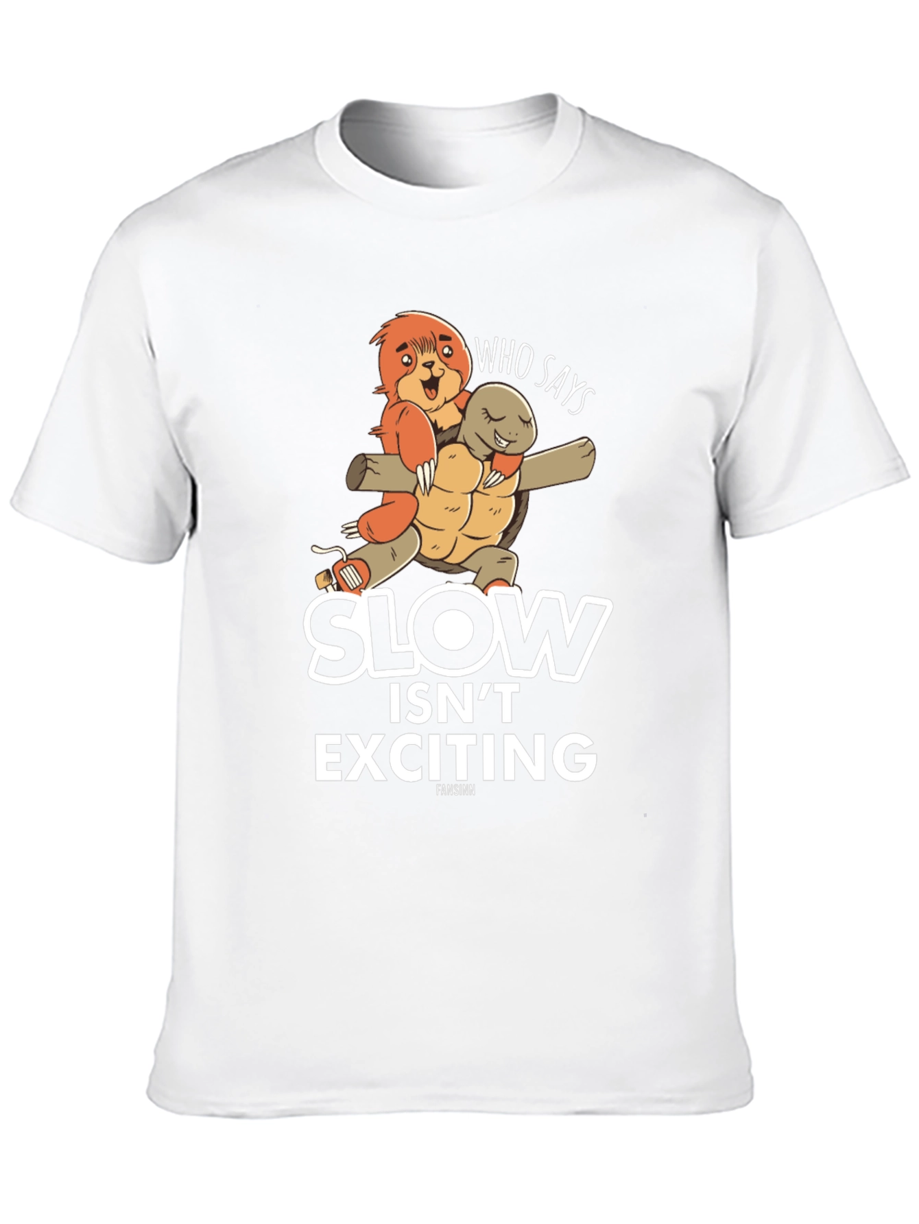 Black Slow Isn't Exciting T-Shirt view 10