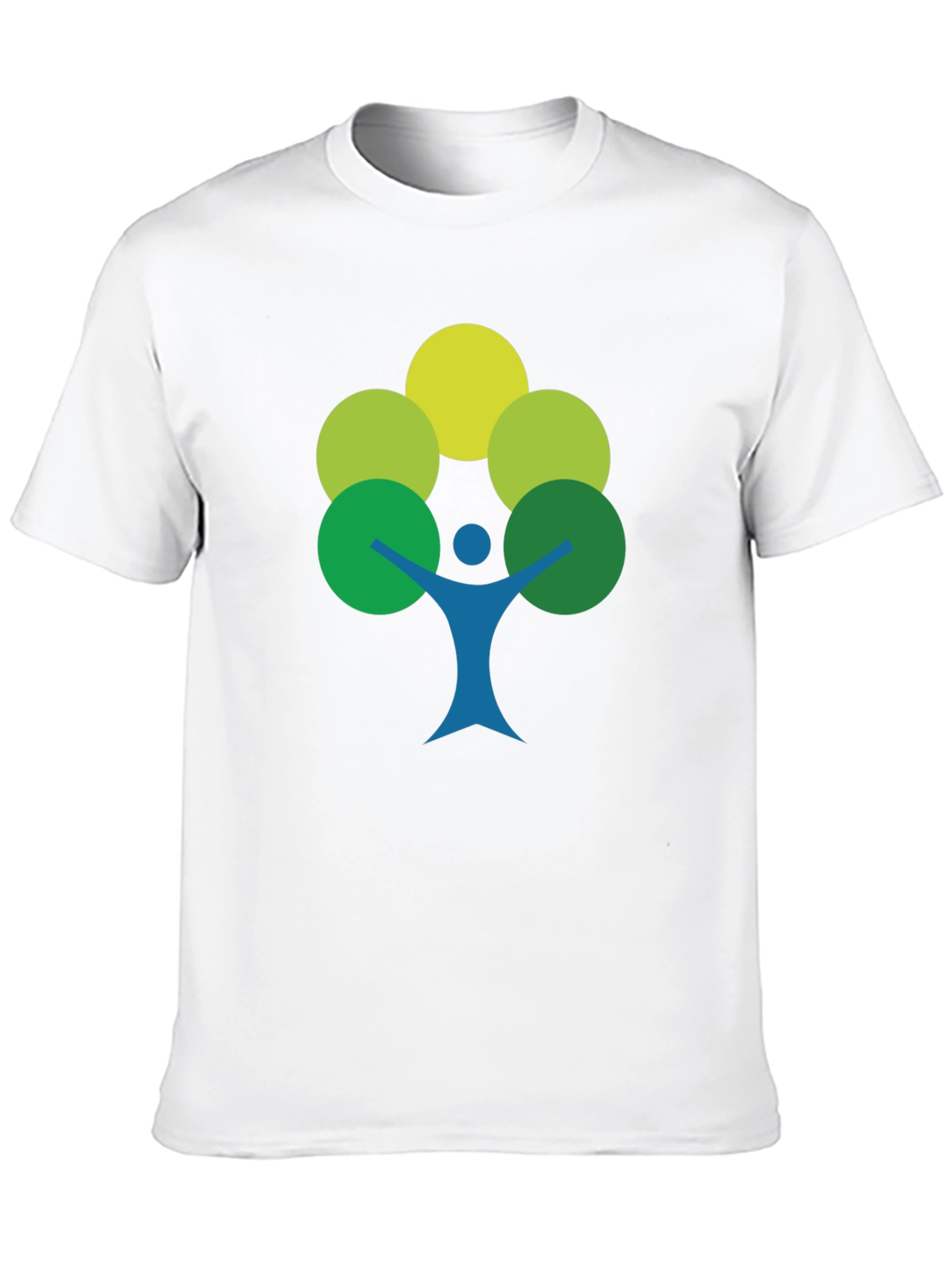 Black Eco-Friendly Tree Person Graphic Tee view 10