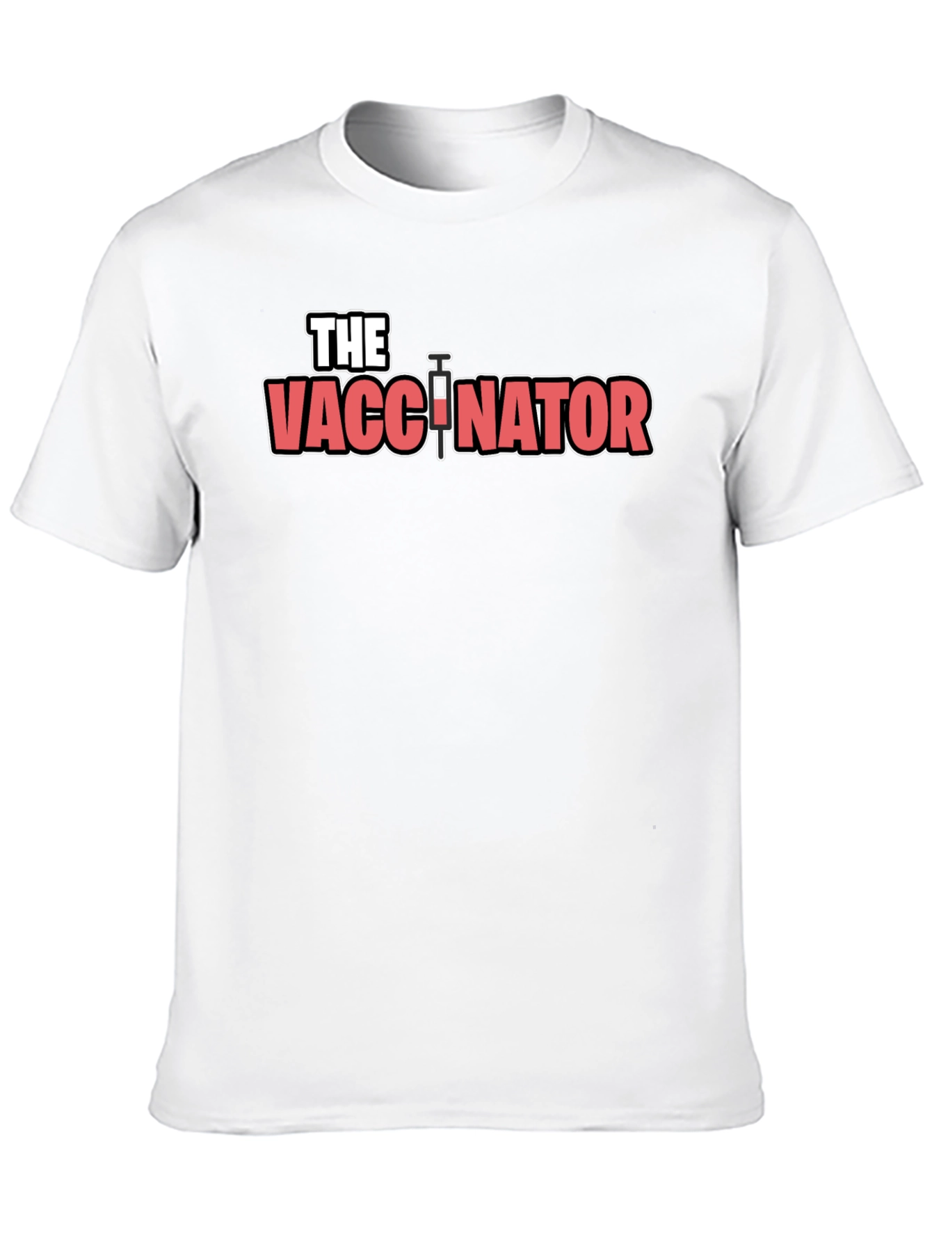 Black The Vaccinator T-Shirt - Novelty Graphic Tee view 10
