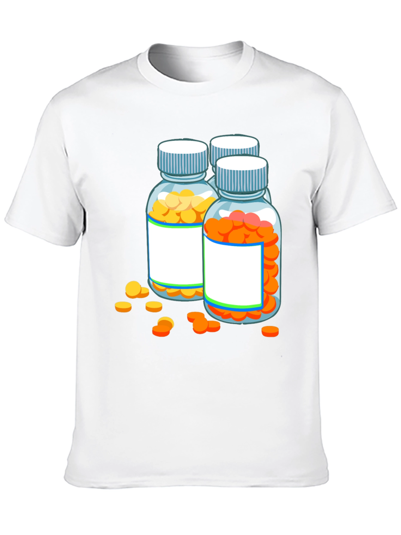 Black Pill Bottle Graphic Tee - Novelty Doctor Shirt view 10
