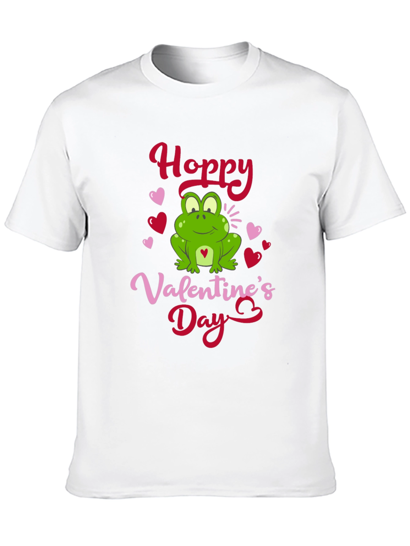 Black Hoppy Valentine's Day Frog Graphic T-Shirt view 10