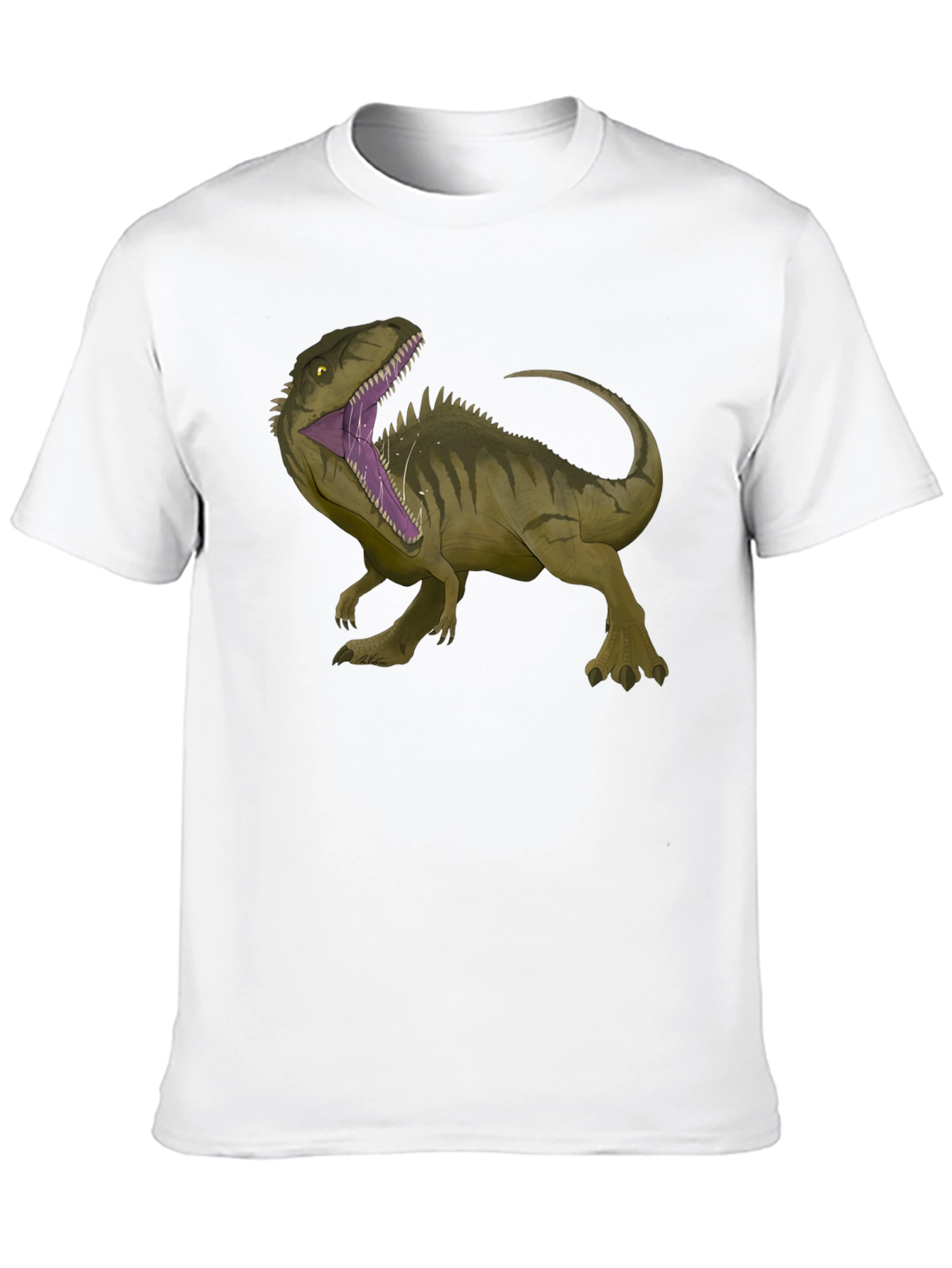 Black Dinosaur Graphic T-Shirt - Black view 10