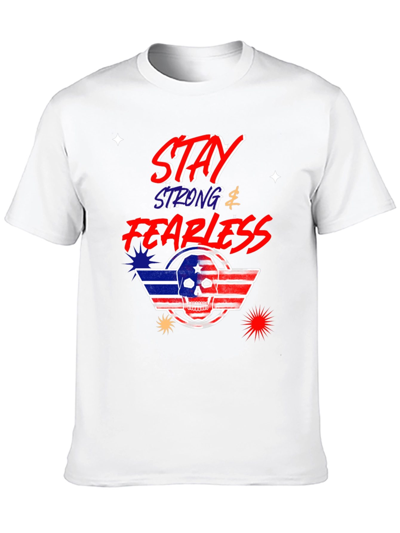 Black Stay Strong Fearless Graphic T-Shirt view 10
