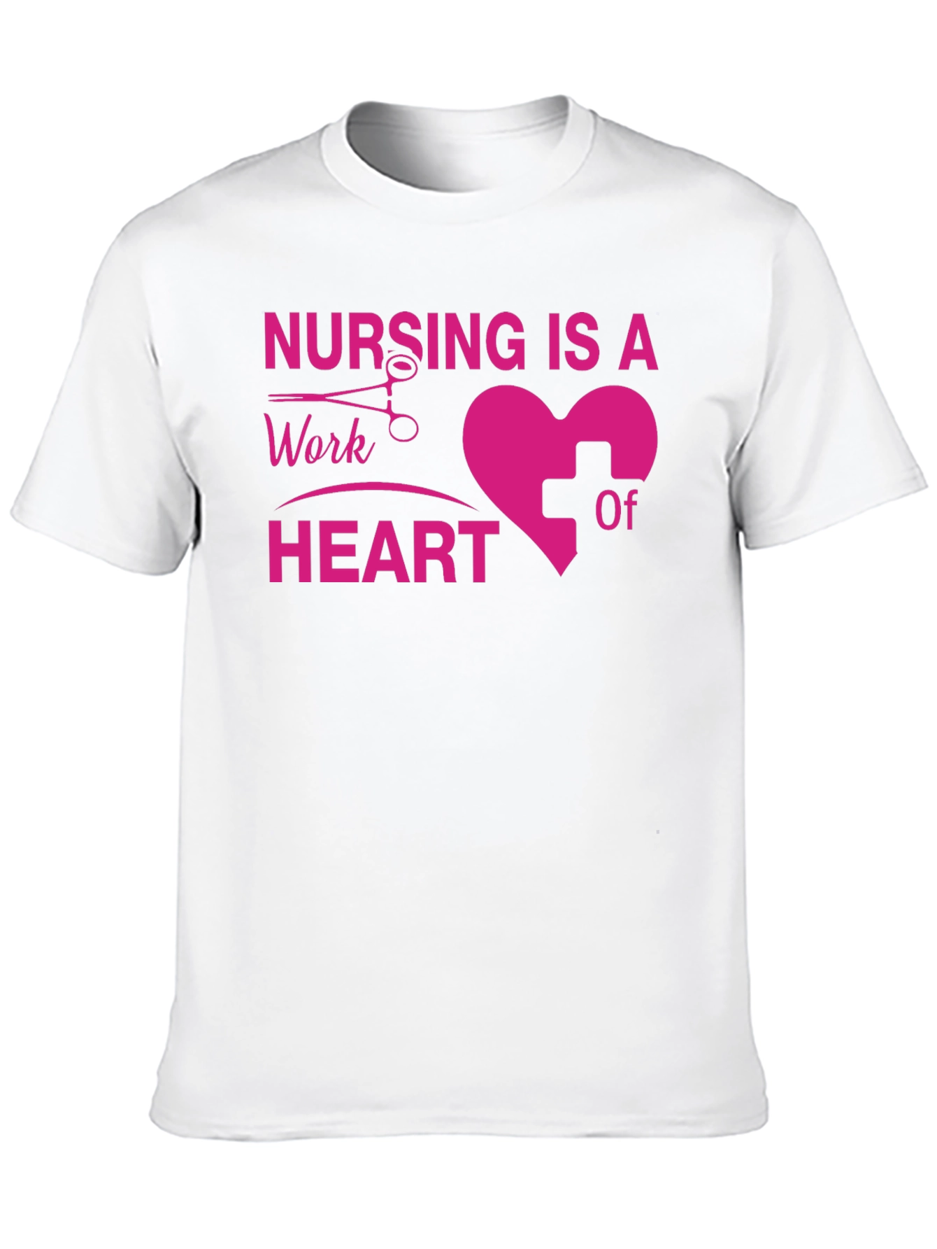 Black Nursing Is A Work Of Heart T-Shirt view 10