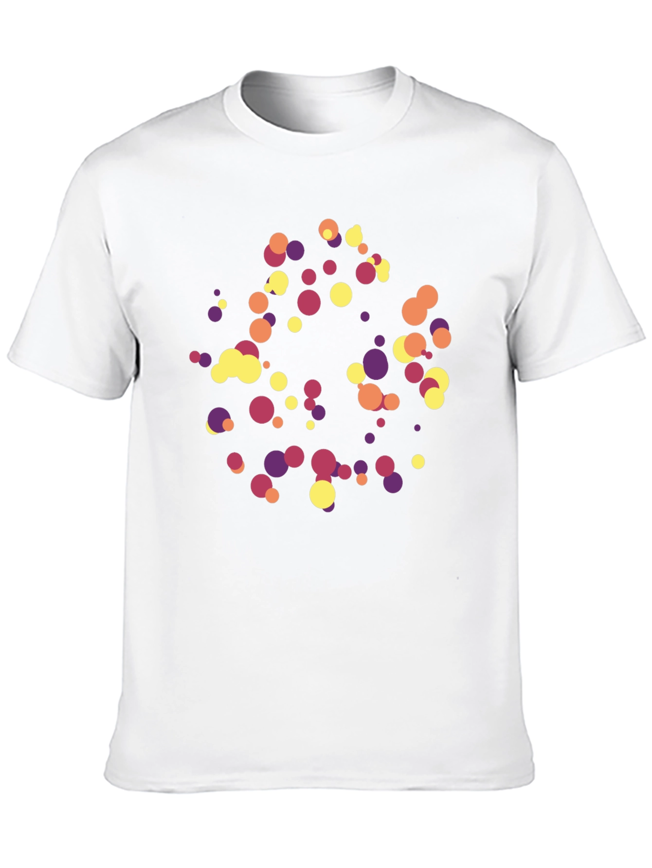 Black Abstract Polka Dot Graphic Tee - Trendy Black T-Shirt view 10