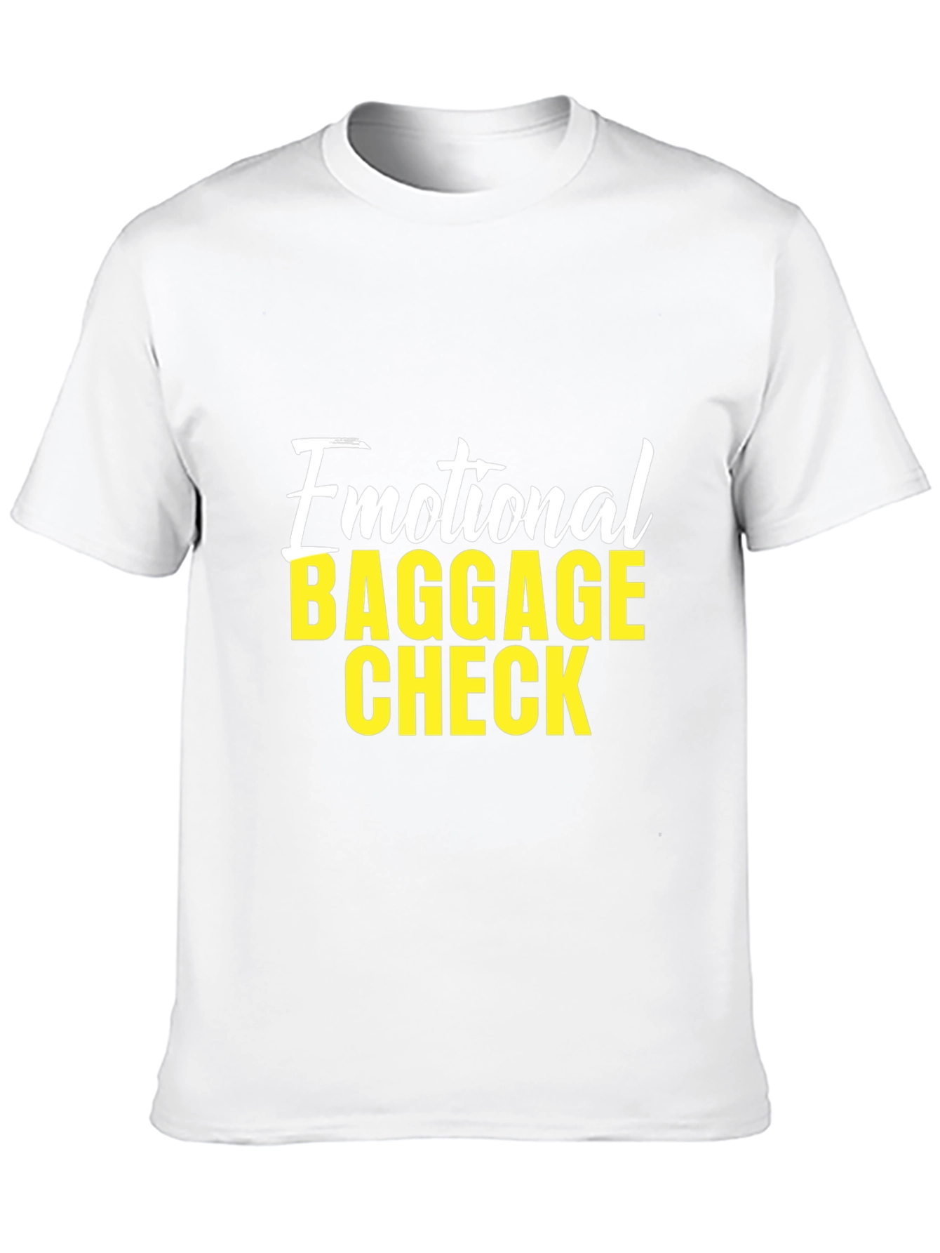 Black Emotional Baggage Check Graphic T-Shirt view 10