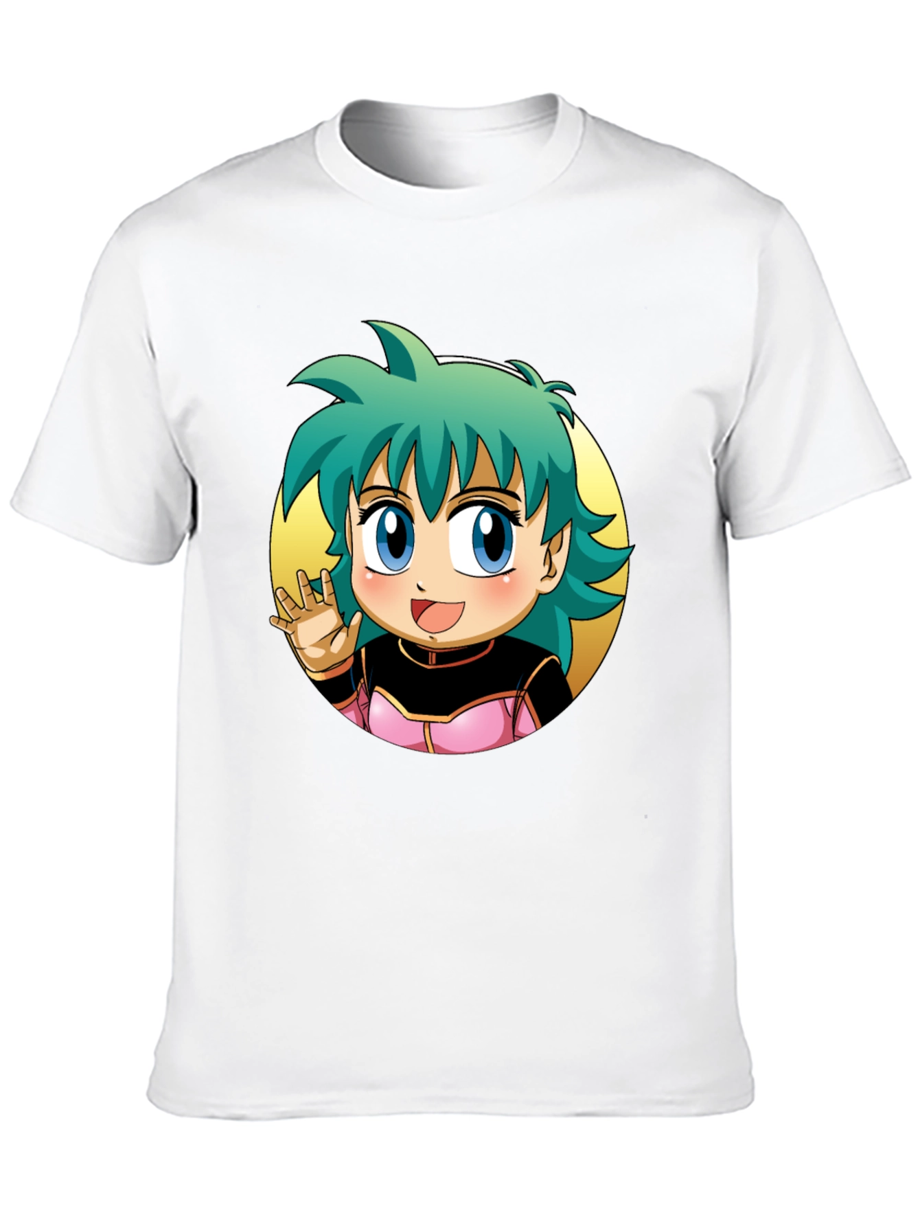 Black Anime Girl Graphic Tee - Black view 10