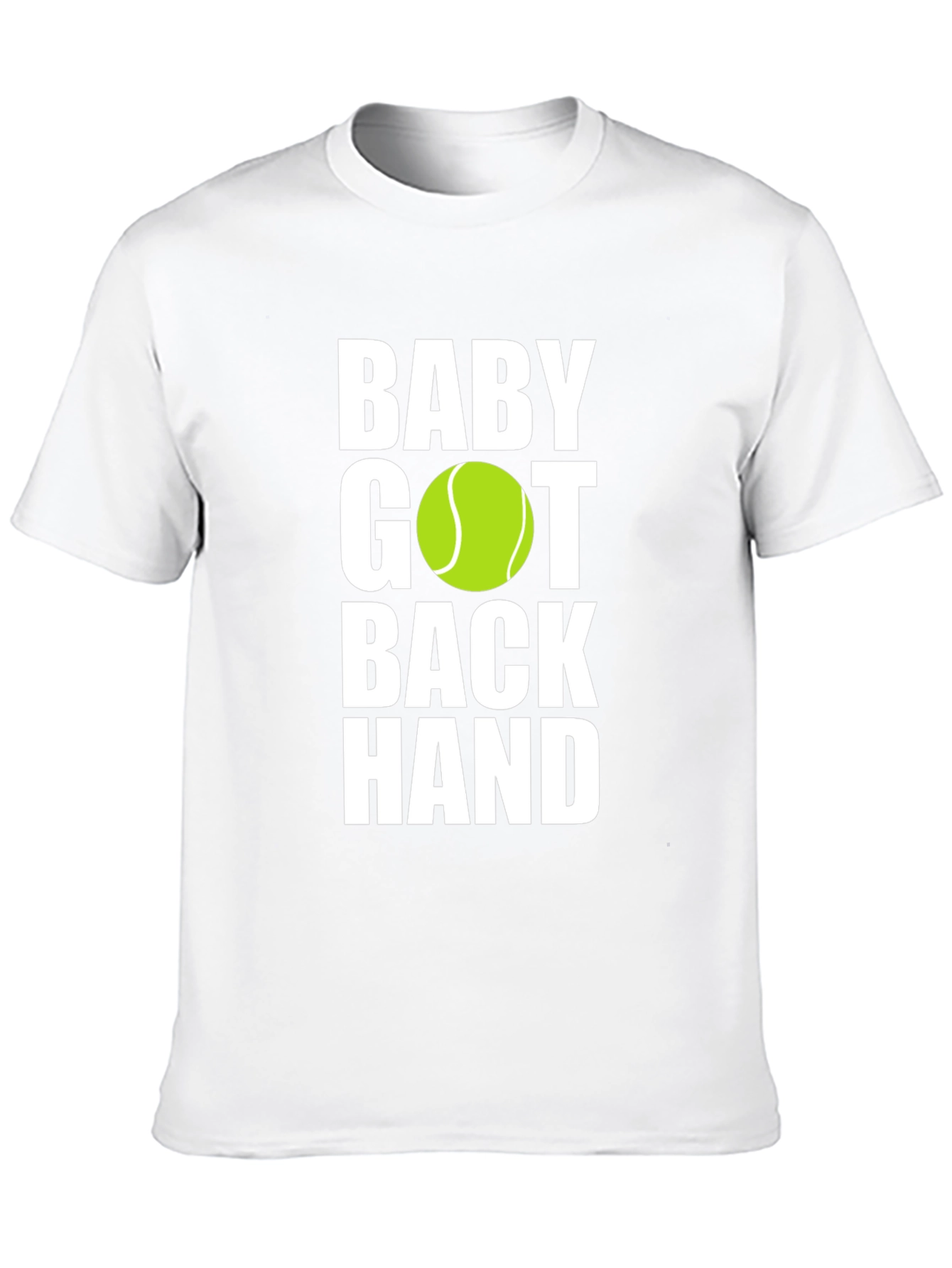 Black Baby Got Back Hand Tennis Graphic T-Shirt view 10