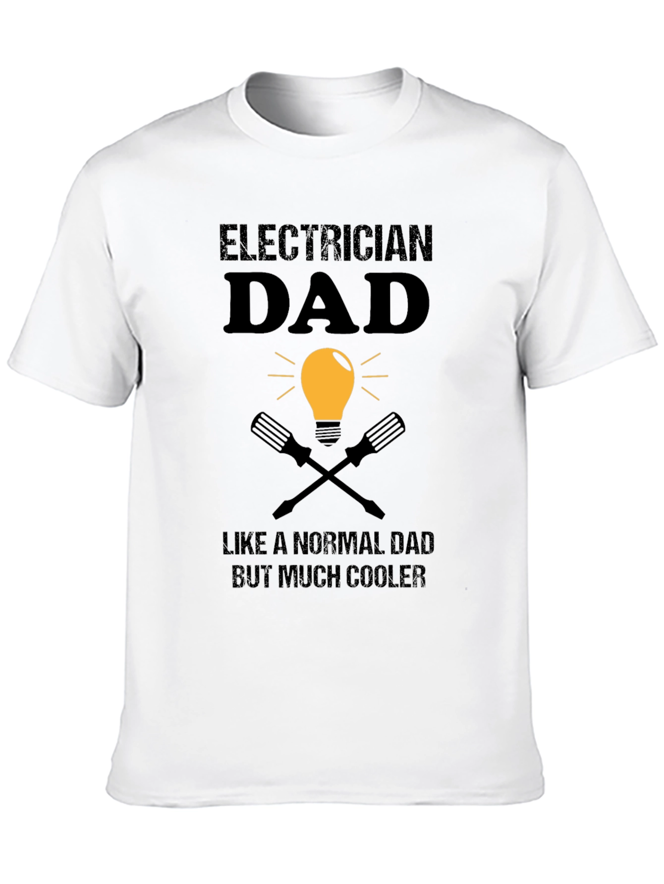Black Electrician Dad T-Shirt view 10