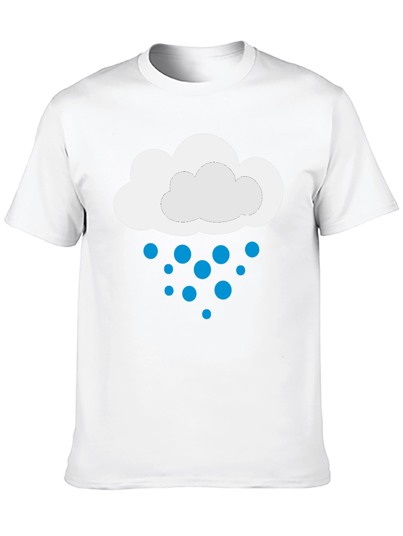 Black Rainy Day Cloud Graphic Tee - Black view 10