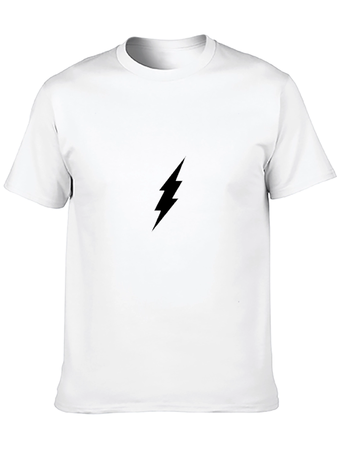 Black Black Lightning Bolt Graphic Tee - Modern Style view 10