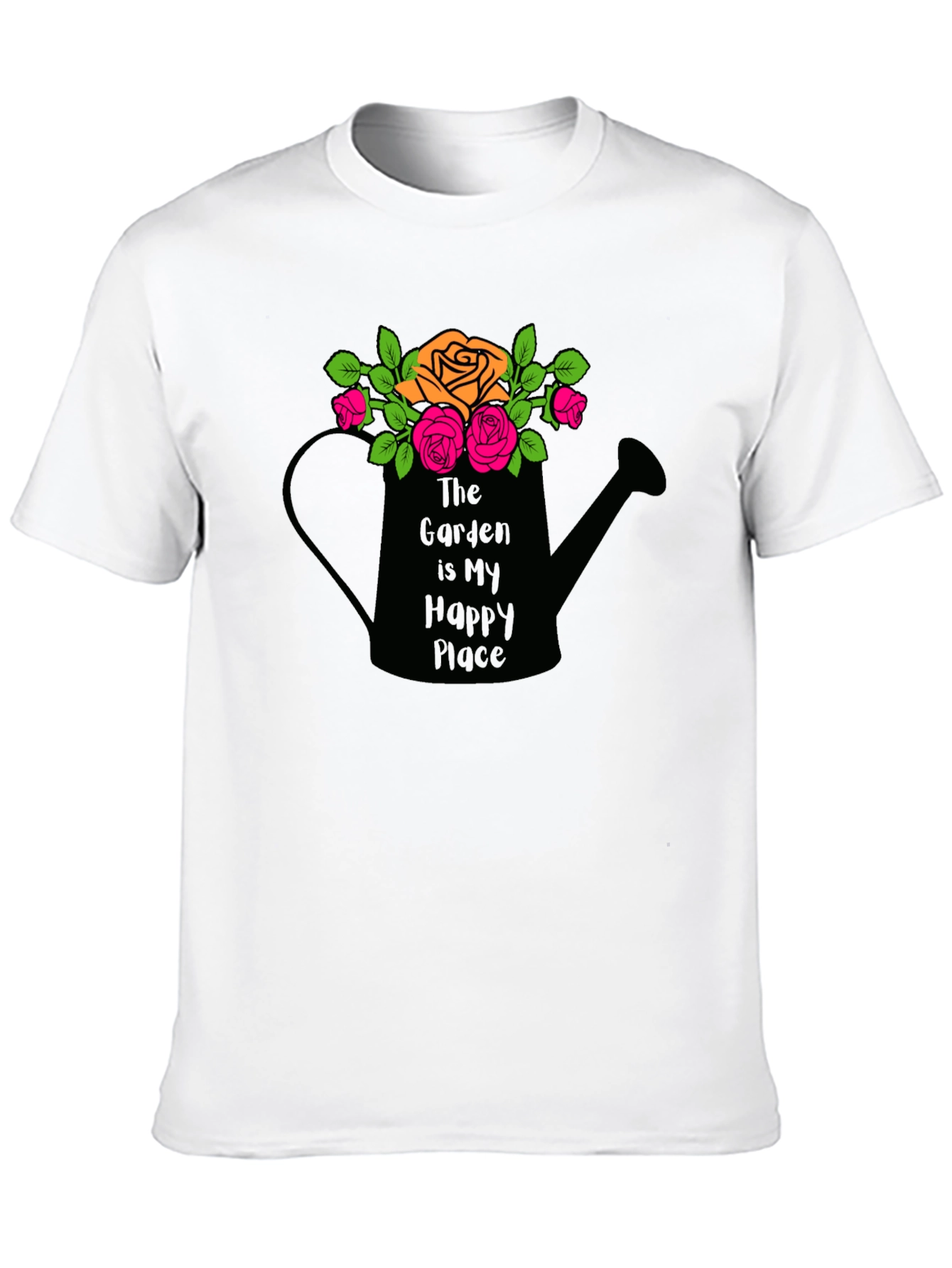 Black Gardener's Happy Place T-Shirt view 10