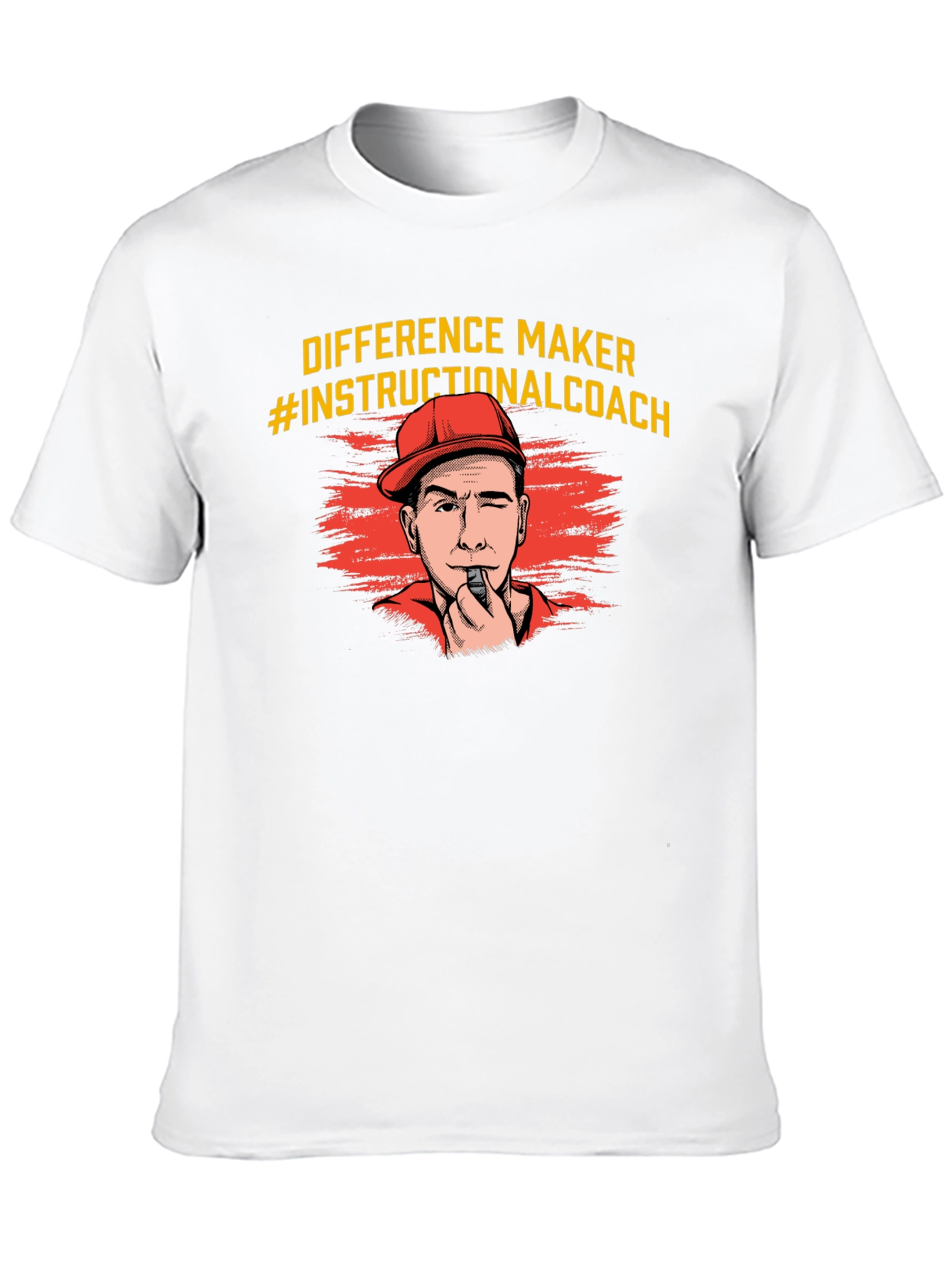 Black Difference Maker Instructional Coach T-Shirt view 10
