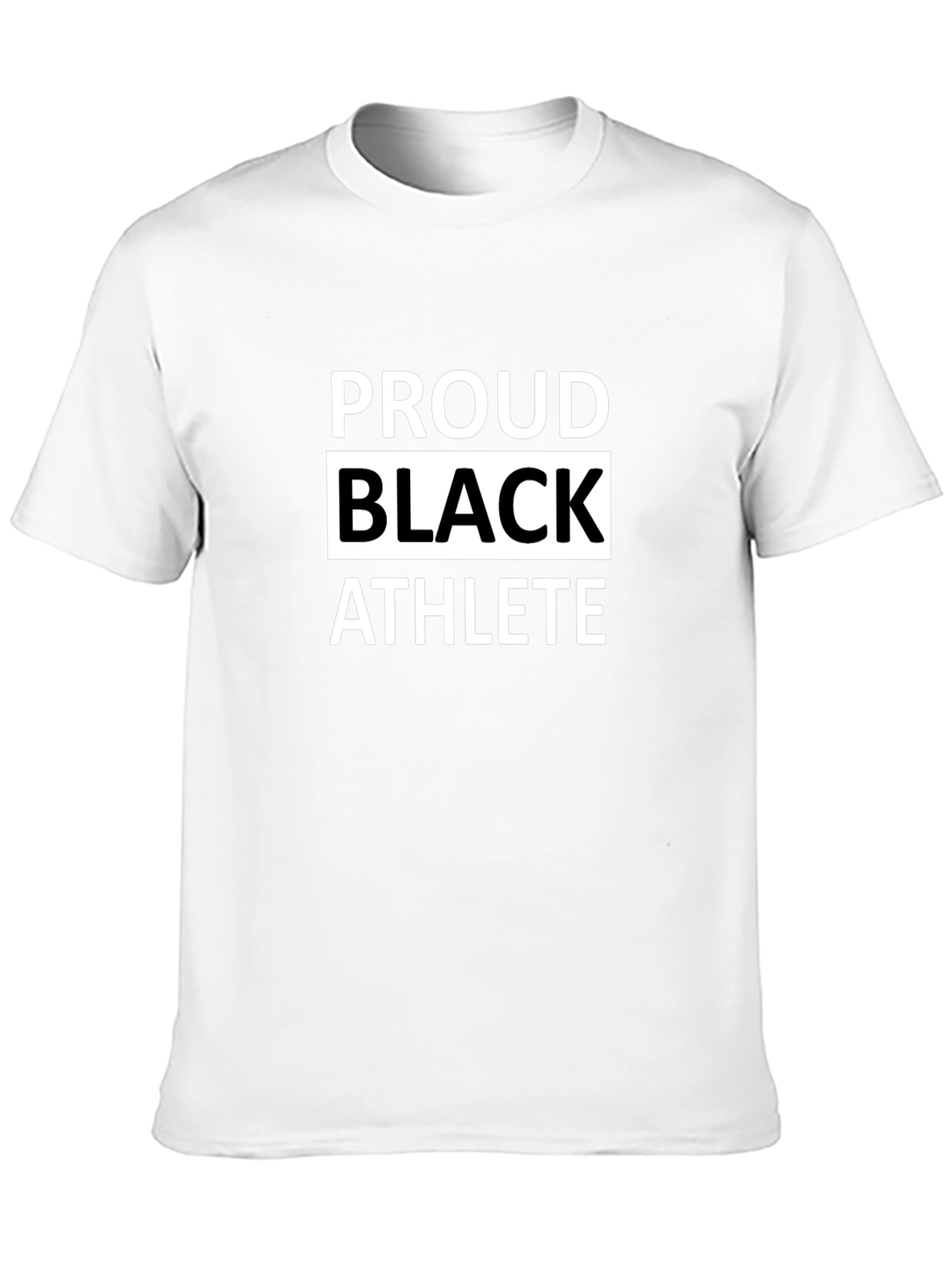 Black Proud Black Athlete T-Shirt - Bold Statement Tee view 10