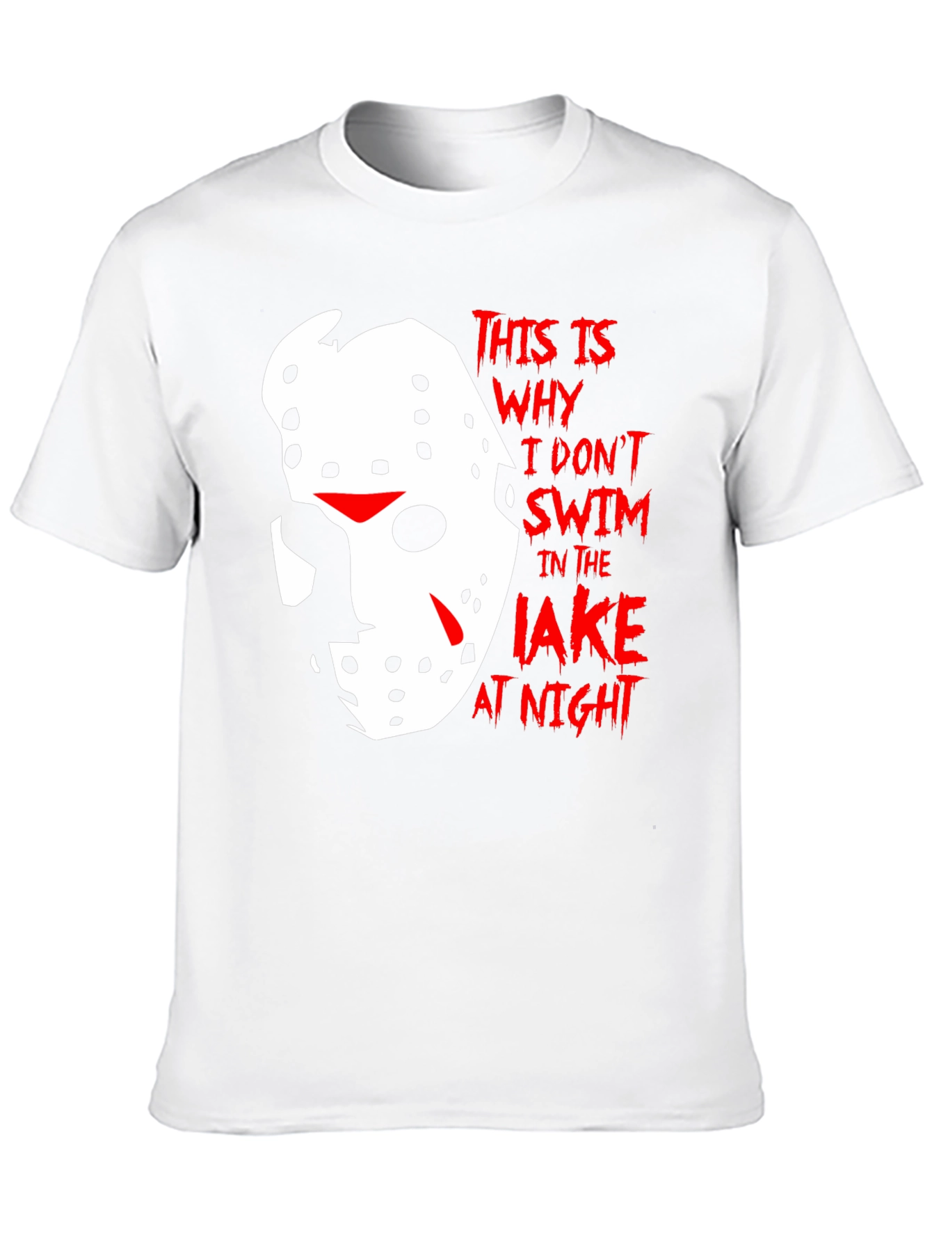 Friday the 13th T-Shirt - Lake Swim Warning - 10