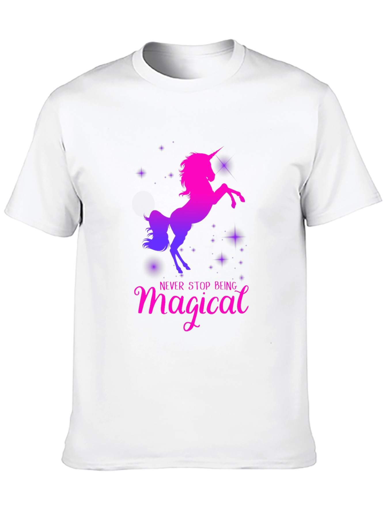Black Magical Unicorn T-Shirt - Black view 10