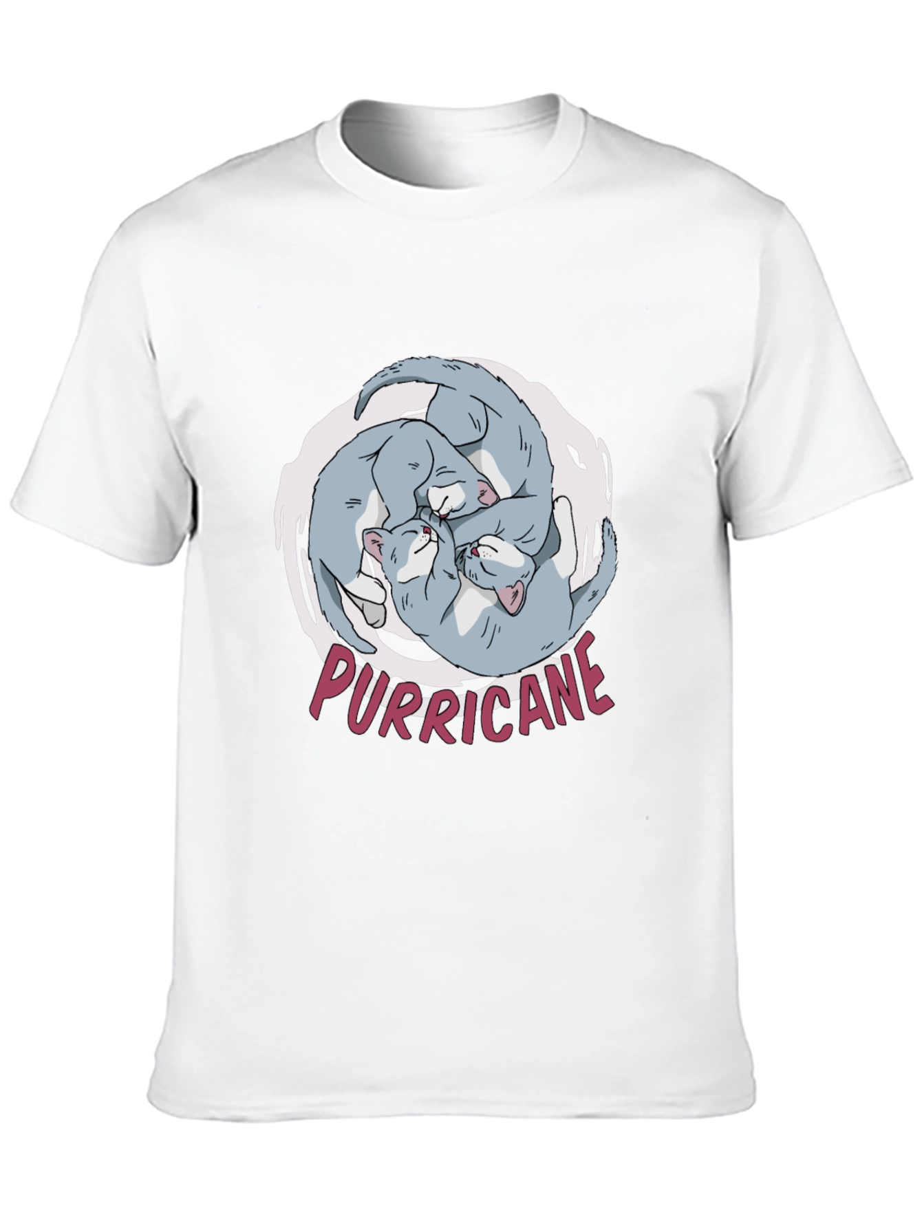 Black Purricane Cat T-Shirt - Hilarious Kitten Design view 10