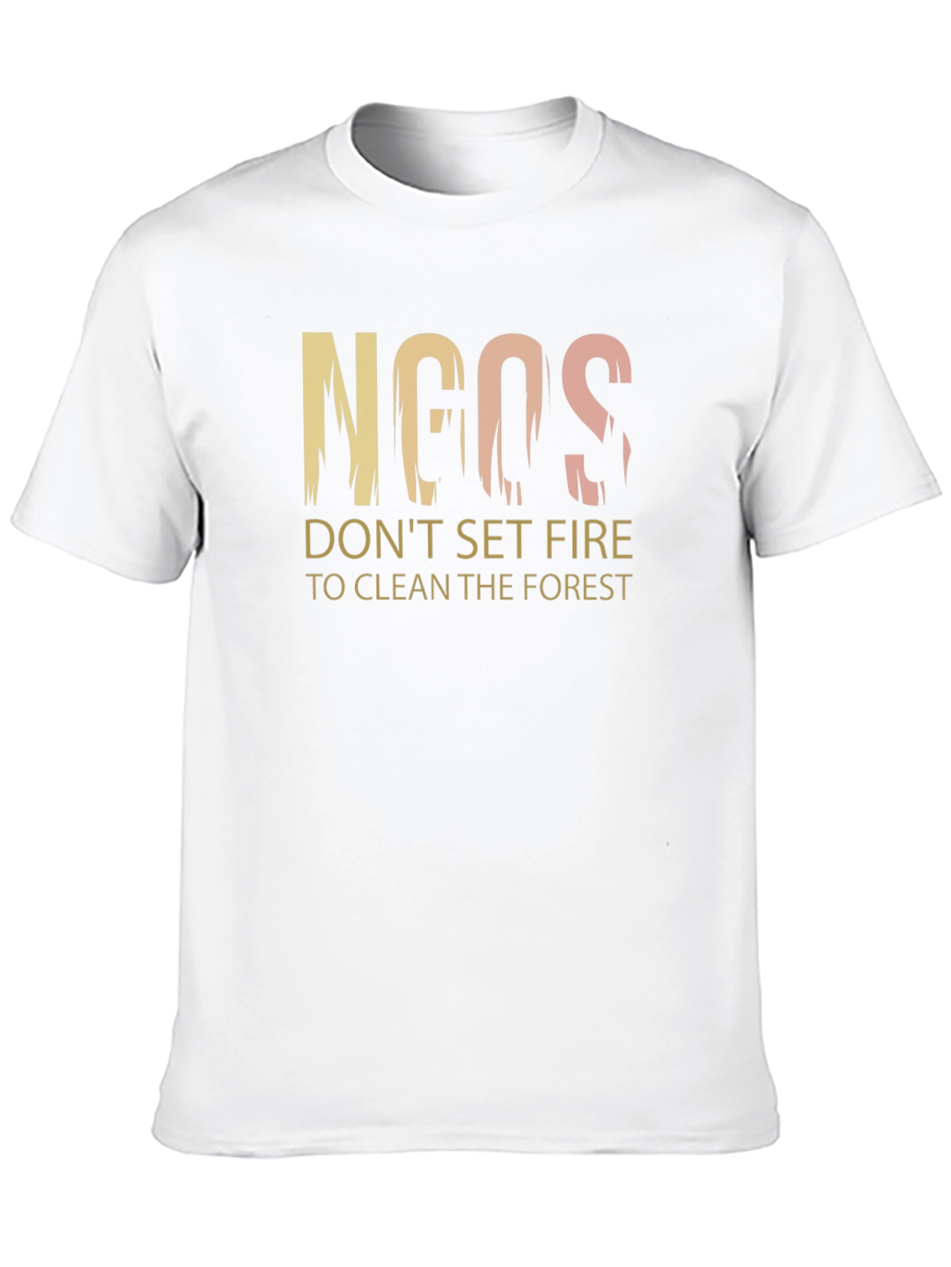Black NGOs Don't Set Fire Graphic T-Shirt view 10