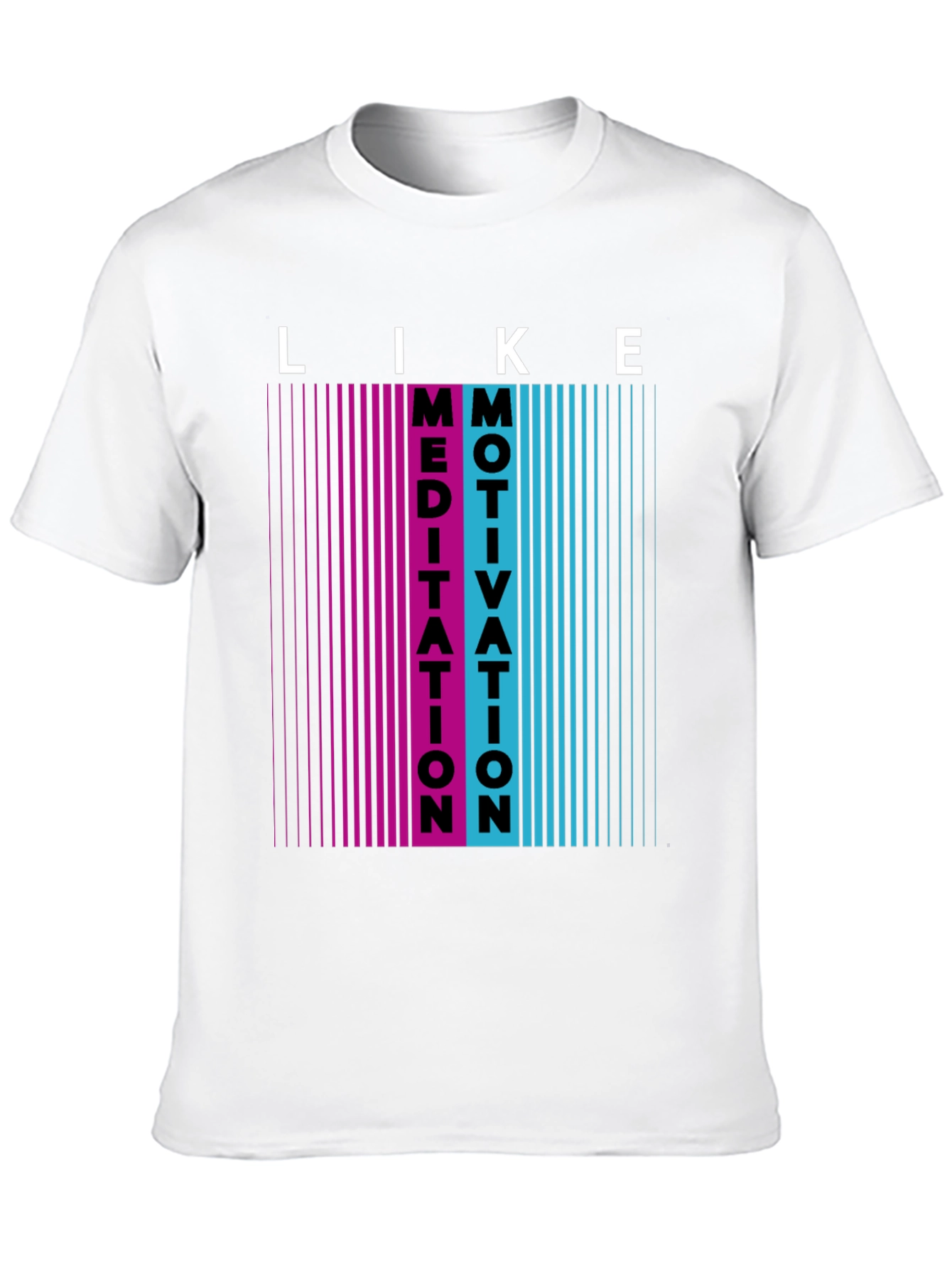 Black Meditation Motivation Graphic T-Shirt view 10