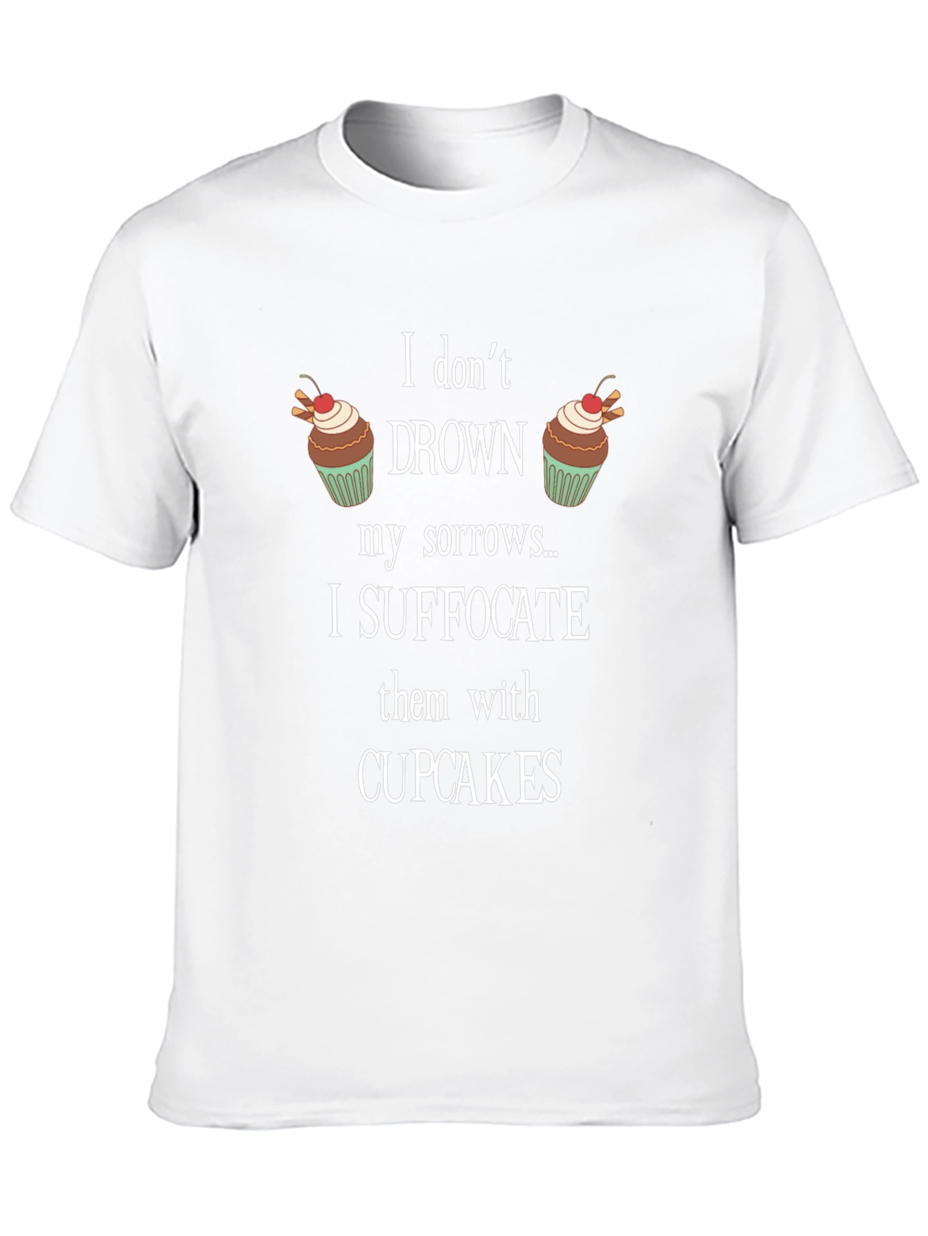 Black Cupcake Sorrow Suffocation T-Shirt view 10