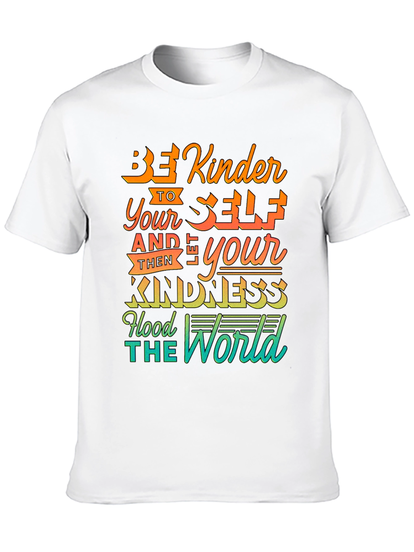 Black Be Kinder T-Shirt - Graphic Tee for Men view 10