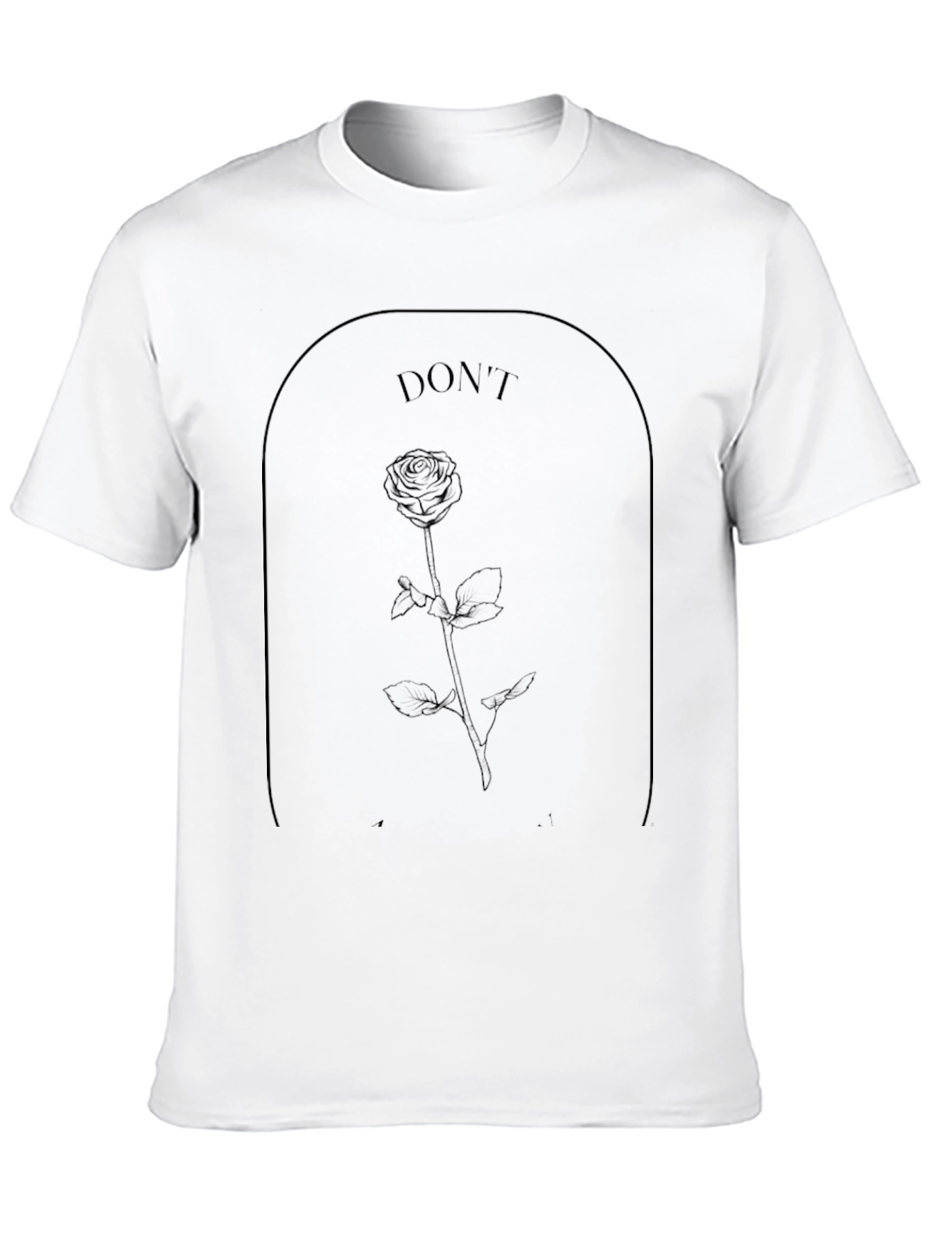 Black Rose Graphic Black T-Shirt - Modern Minimalist Design view 10