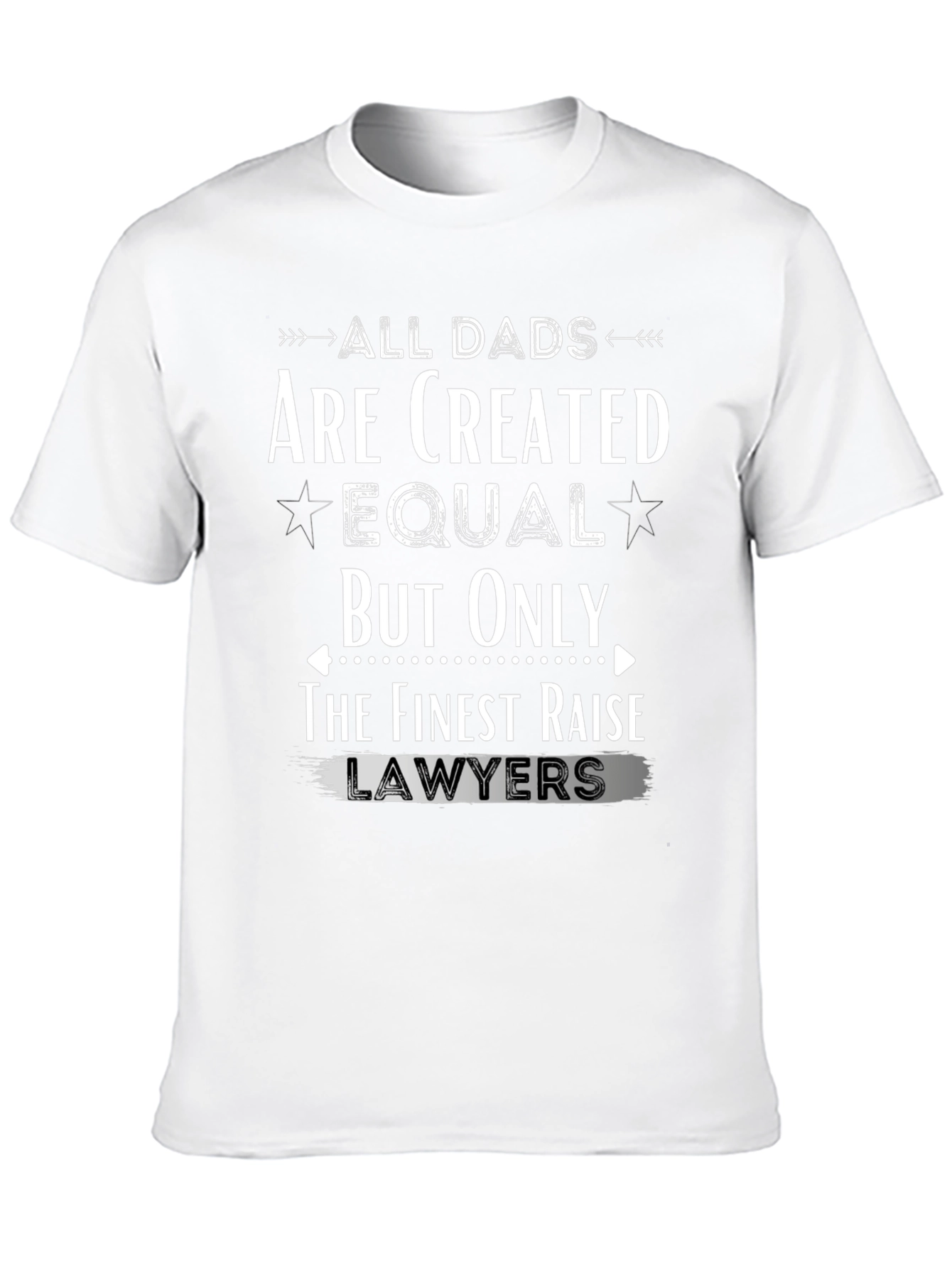 Black All Dads Lawyer T-Shirt view 10