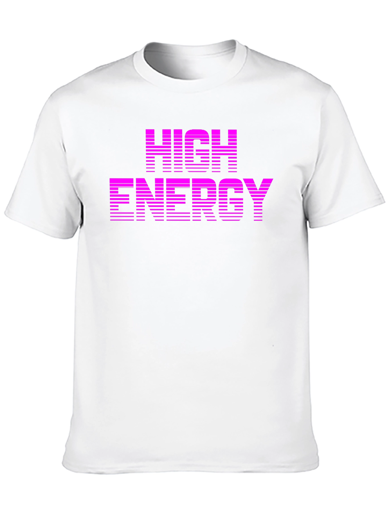 Black High Energy Graphic Tee - Retro Style Black T-Shirt view 10