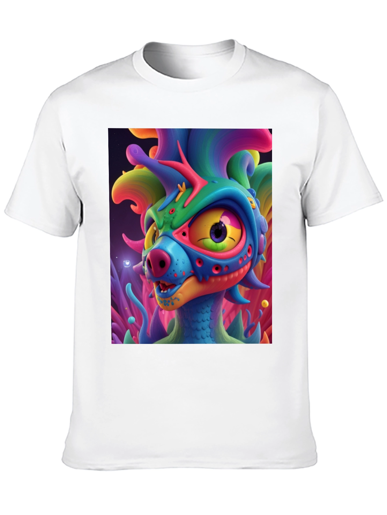 Black Funky Monster Graphic T-Shirt view 10