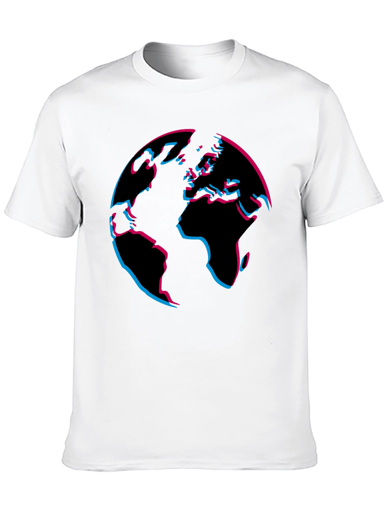 Black Abstract Earth Graphic Tee - Black view 10