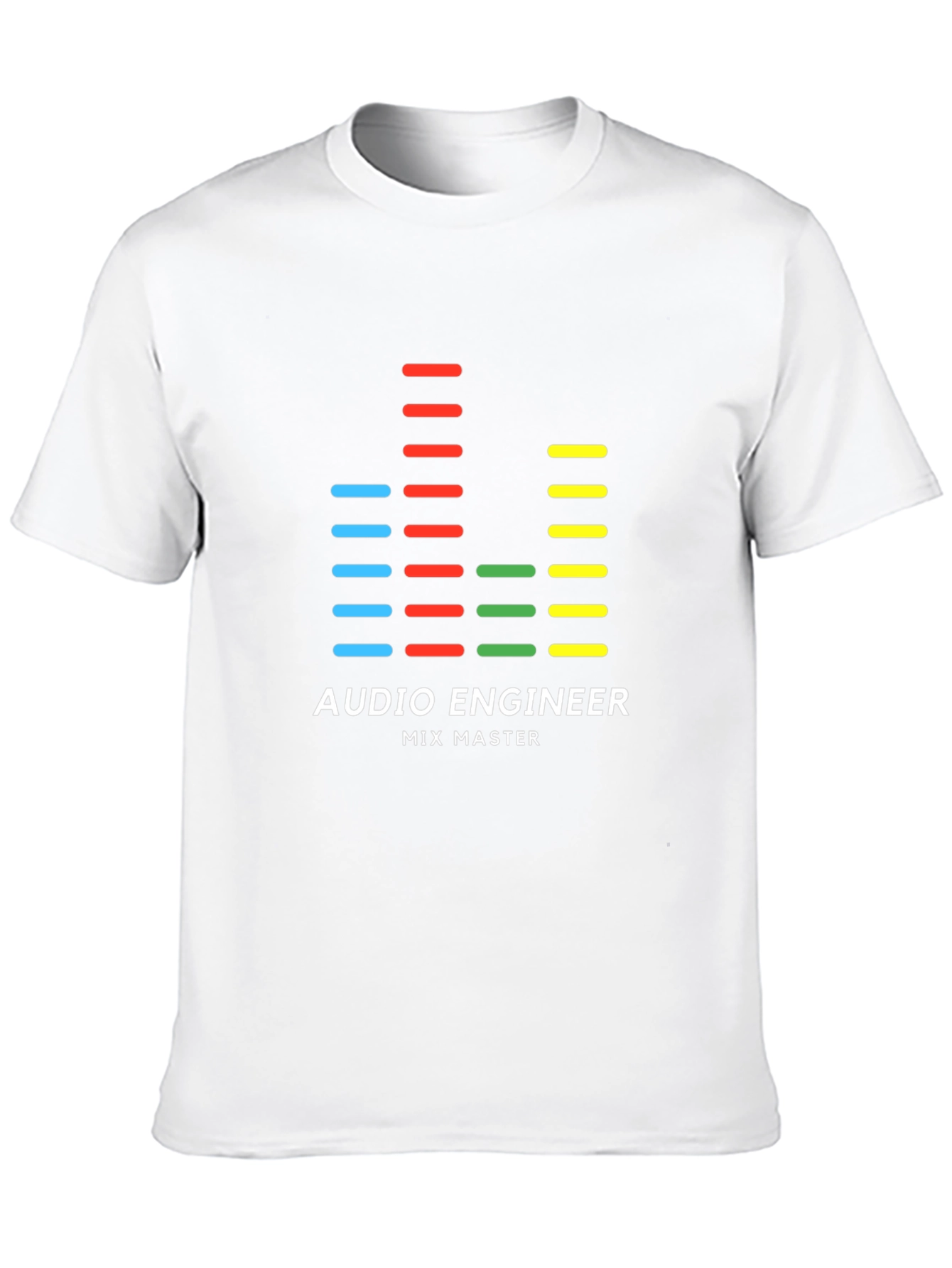 Black Audio Engineer Mix Master Graphic Tee view 10