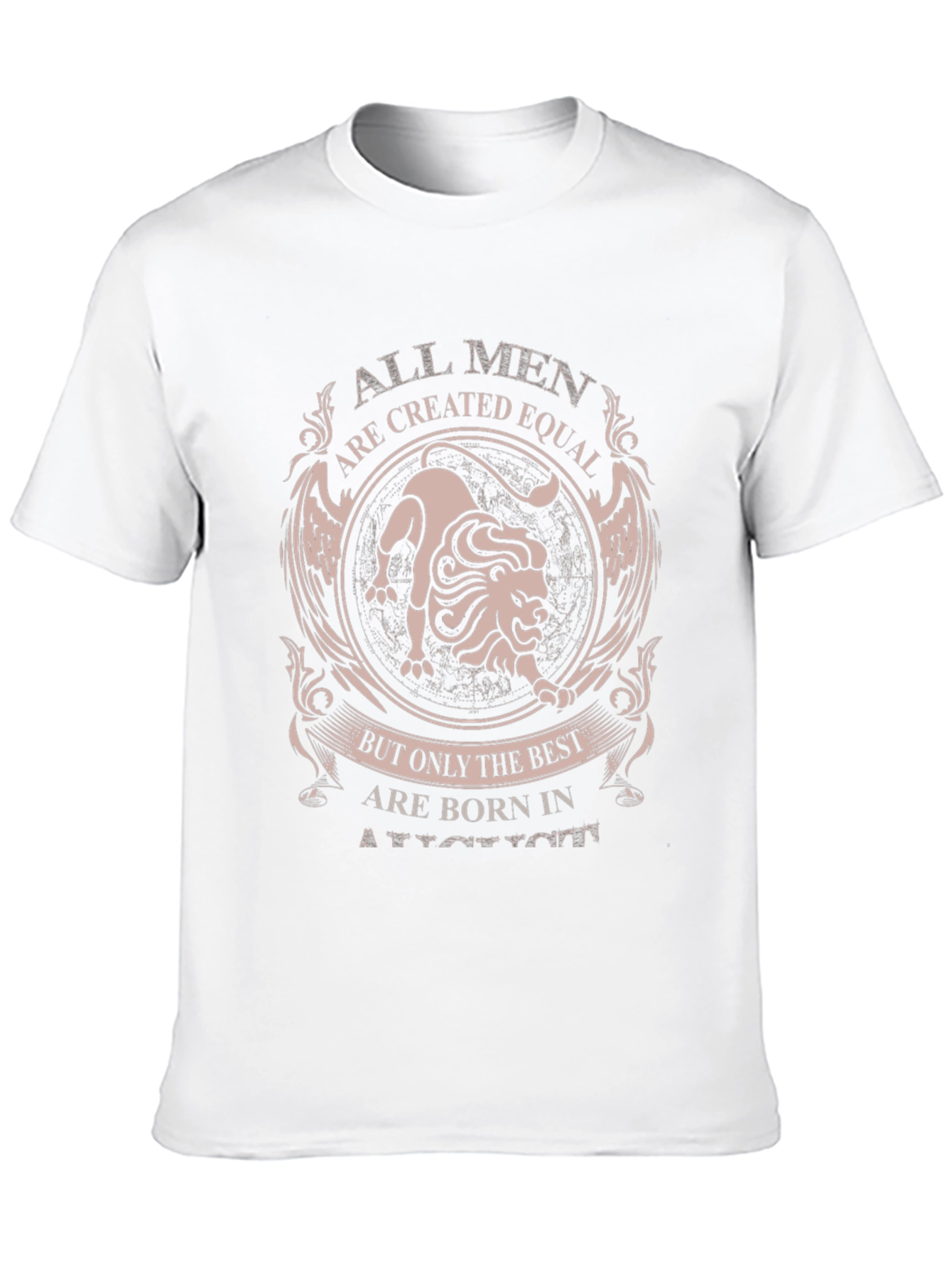 Black All Men Are Created Equal Lion T-Shirt view 10