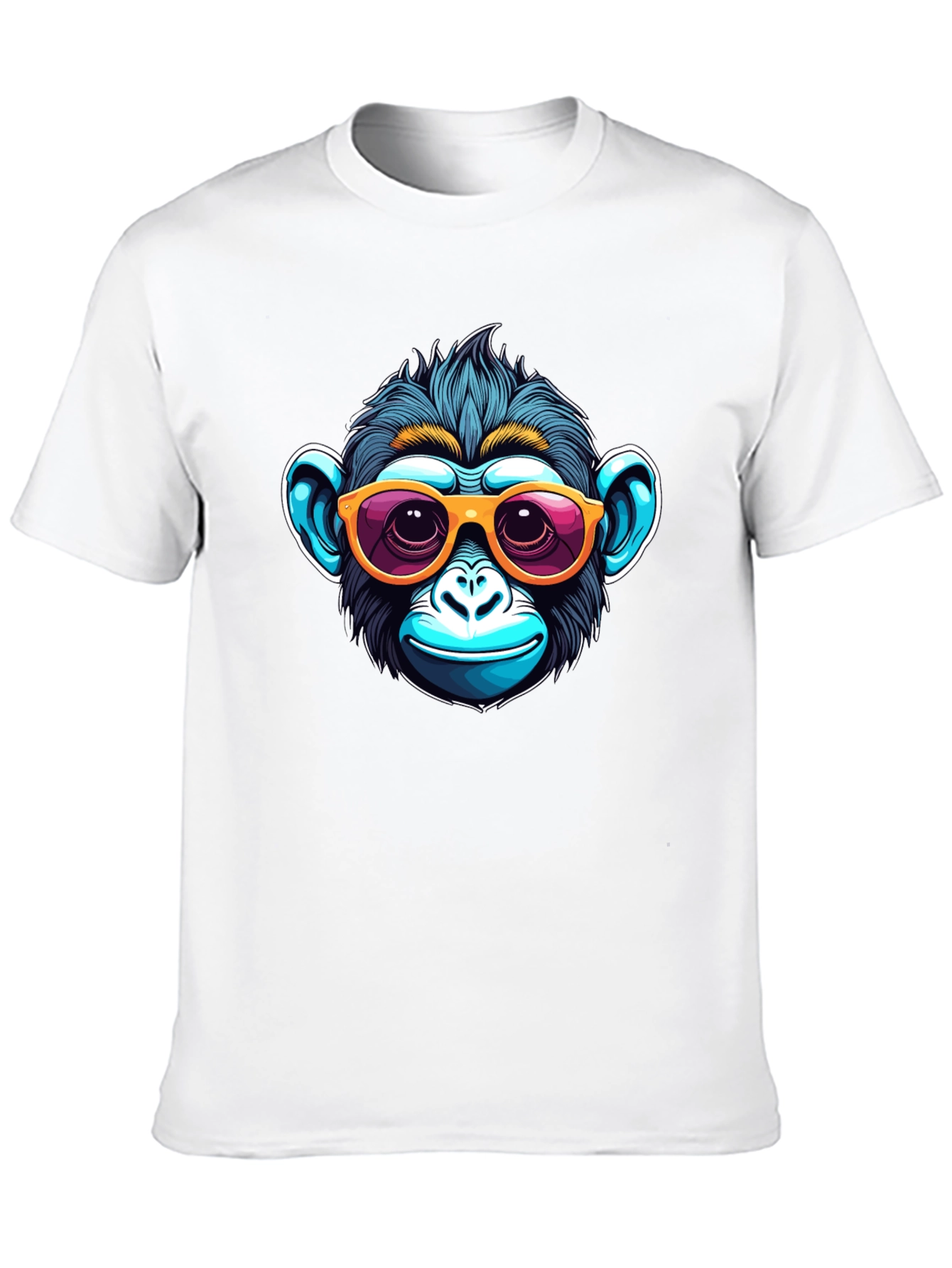 Black Cool Monkey Graphic Tee view 10